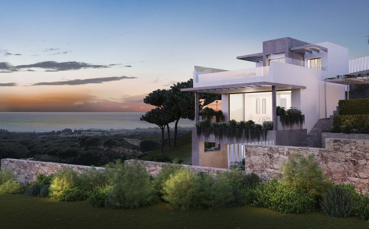 New residencial complex of 23 townhouses & 2 villas in Cabopino