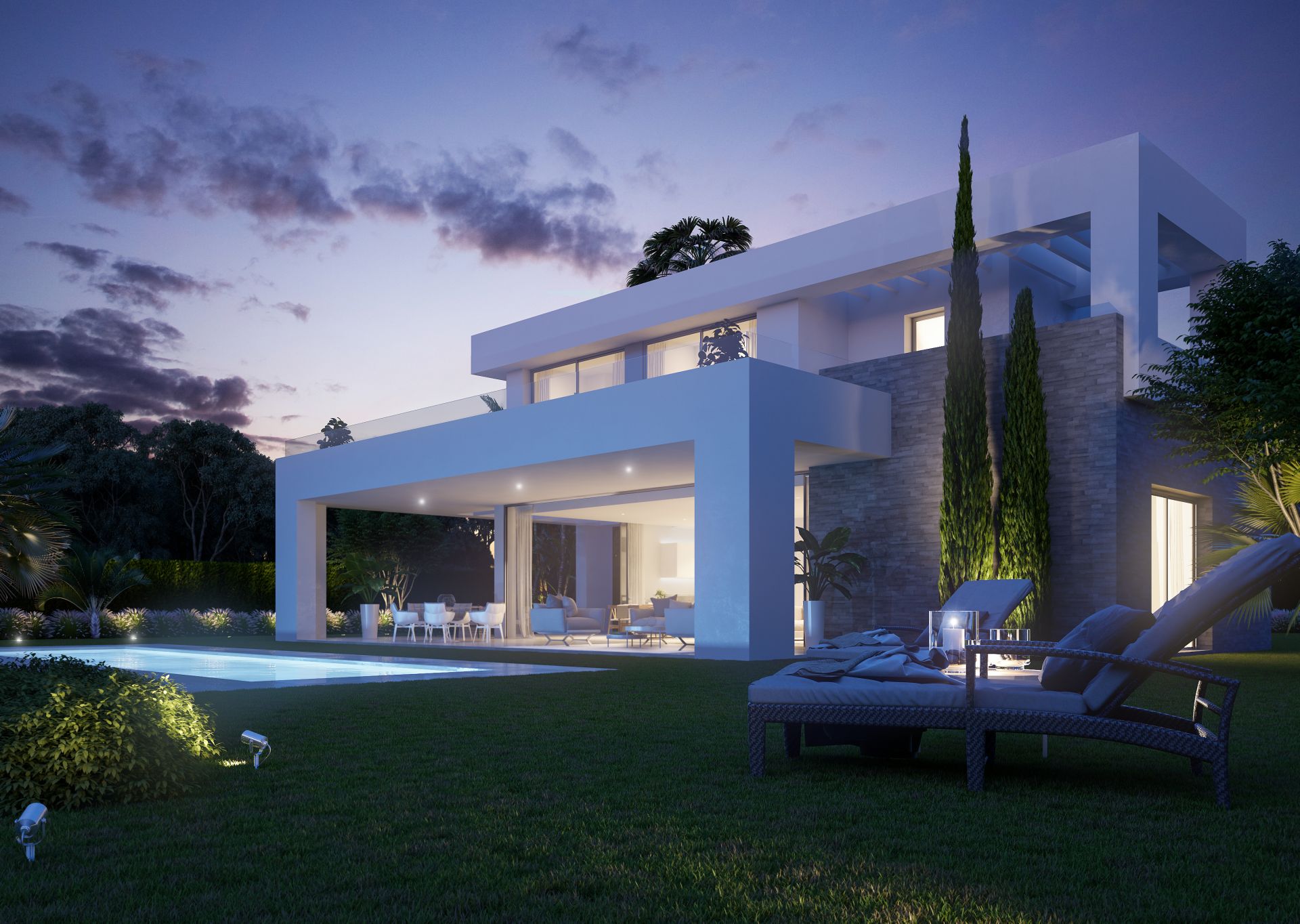 New modern villas for sale in Mijas Costa