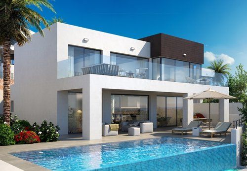 Brand new villas with sea view for sale in La Cala de Mijas