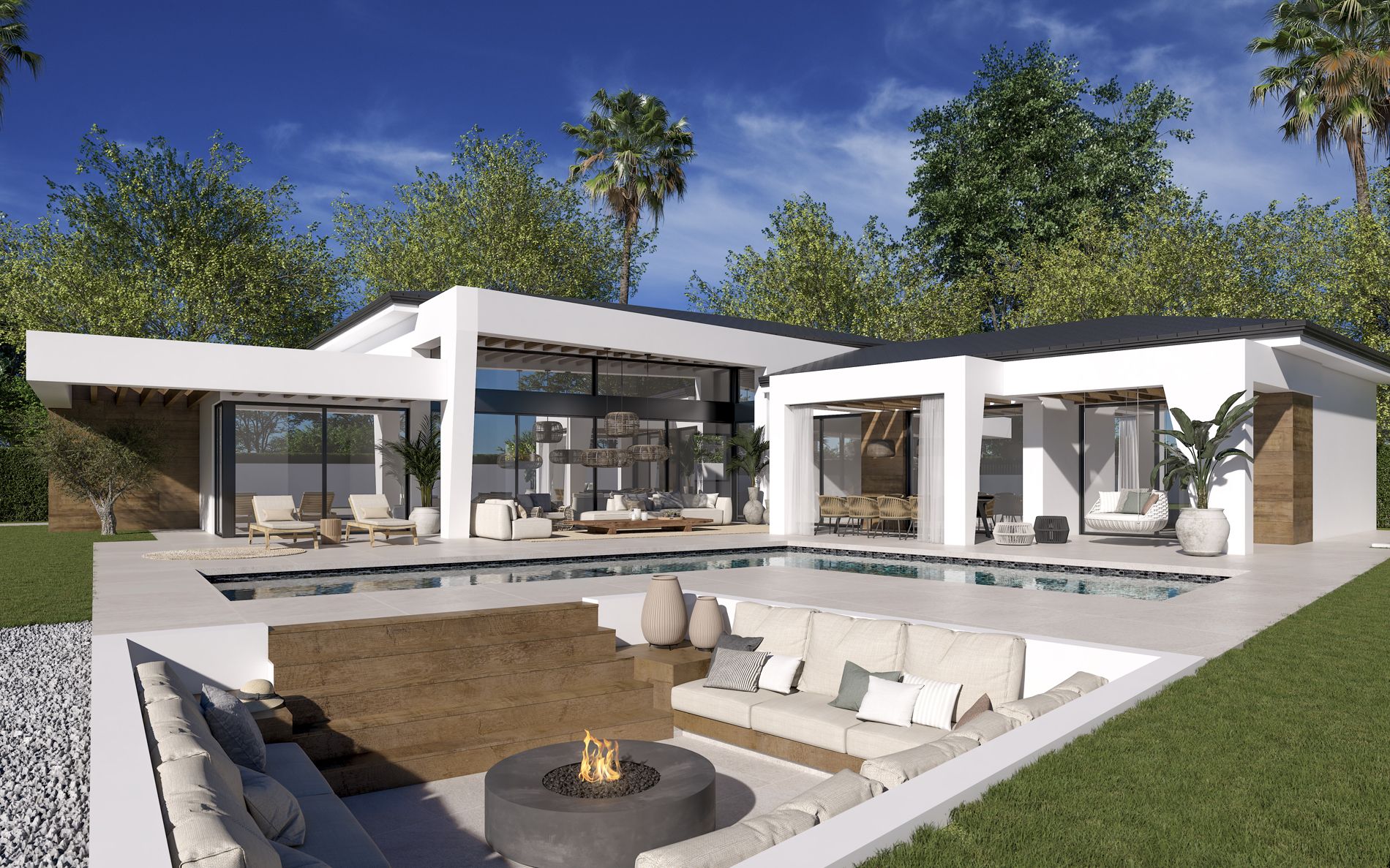 New independent villas in the Golf valley
