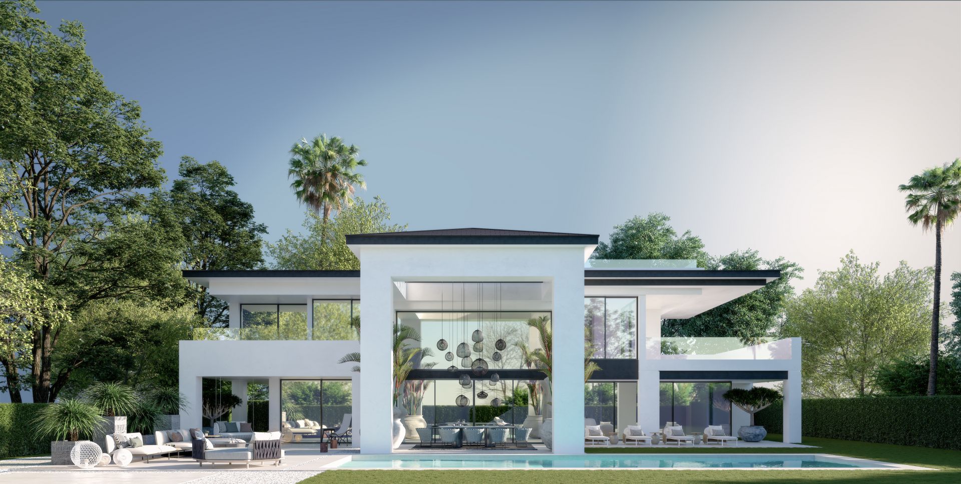 Project of 3 villas walking distance to the beach