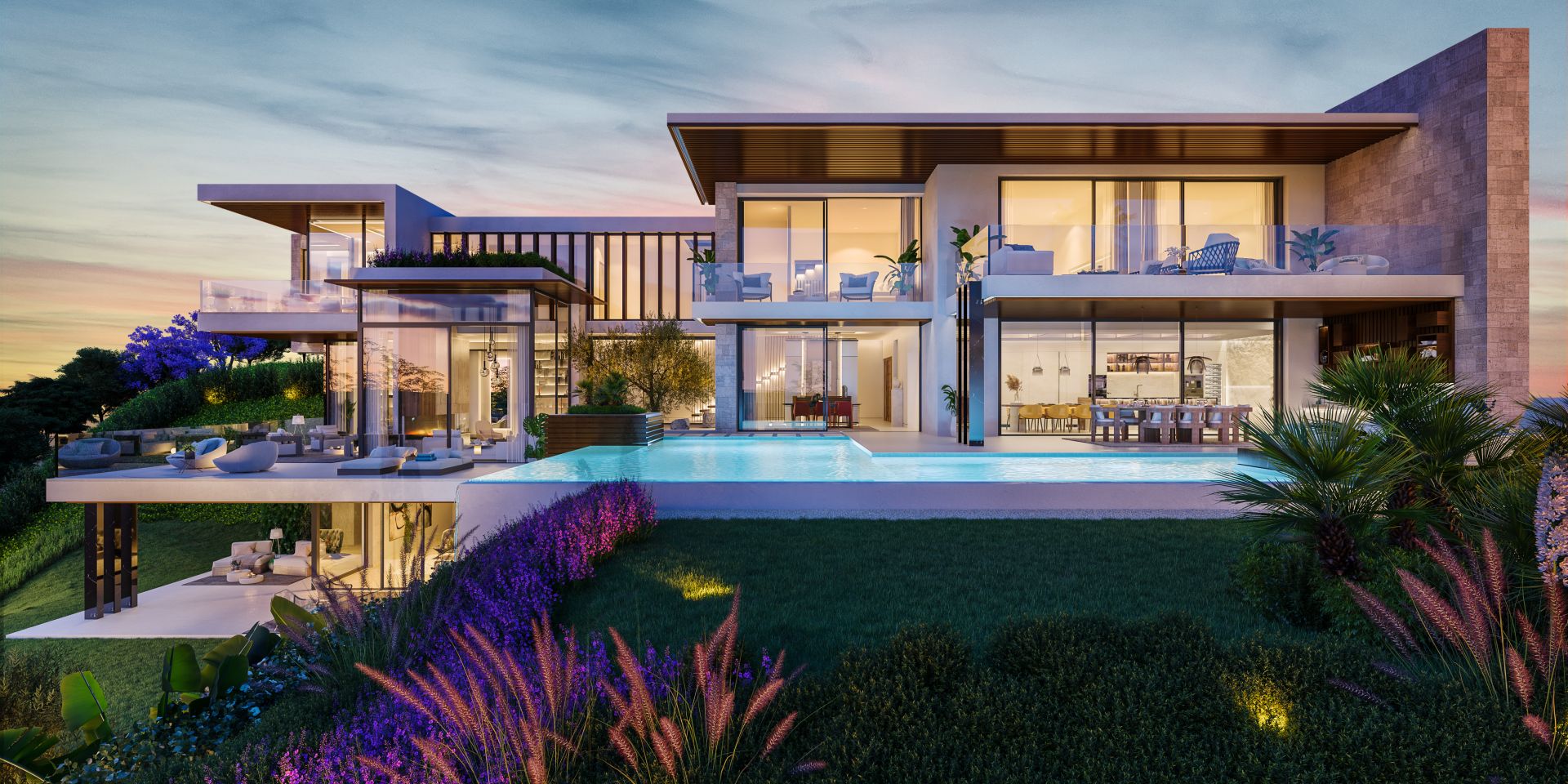 Plot with project for sale offering stunning sea views.