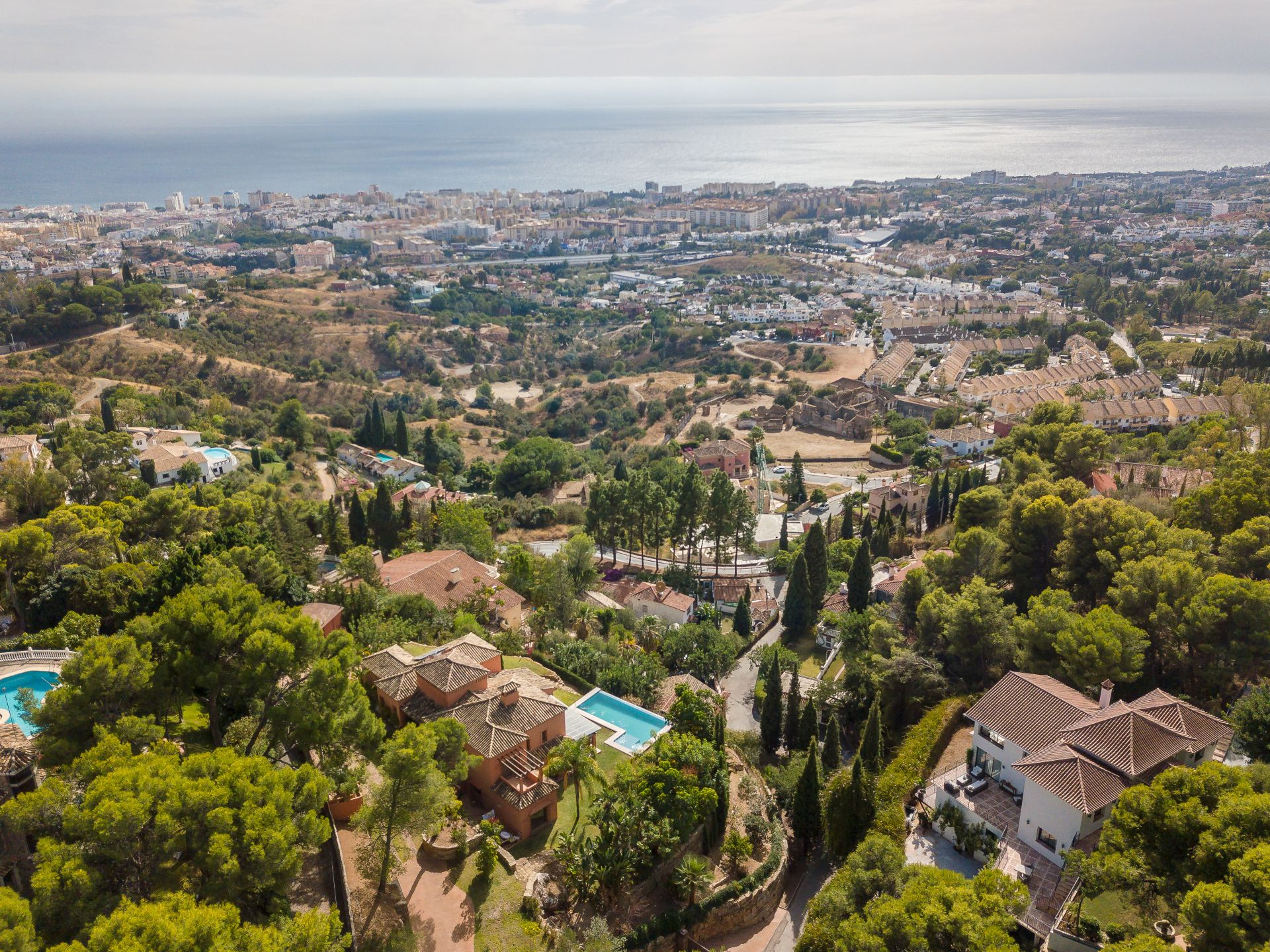 A gorgeous villa with panoramic sea views.