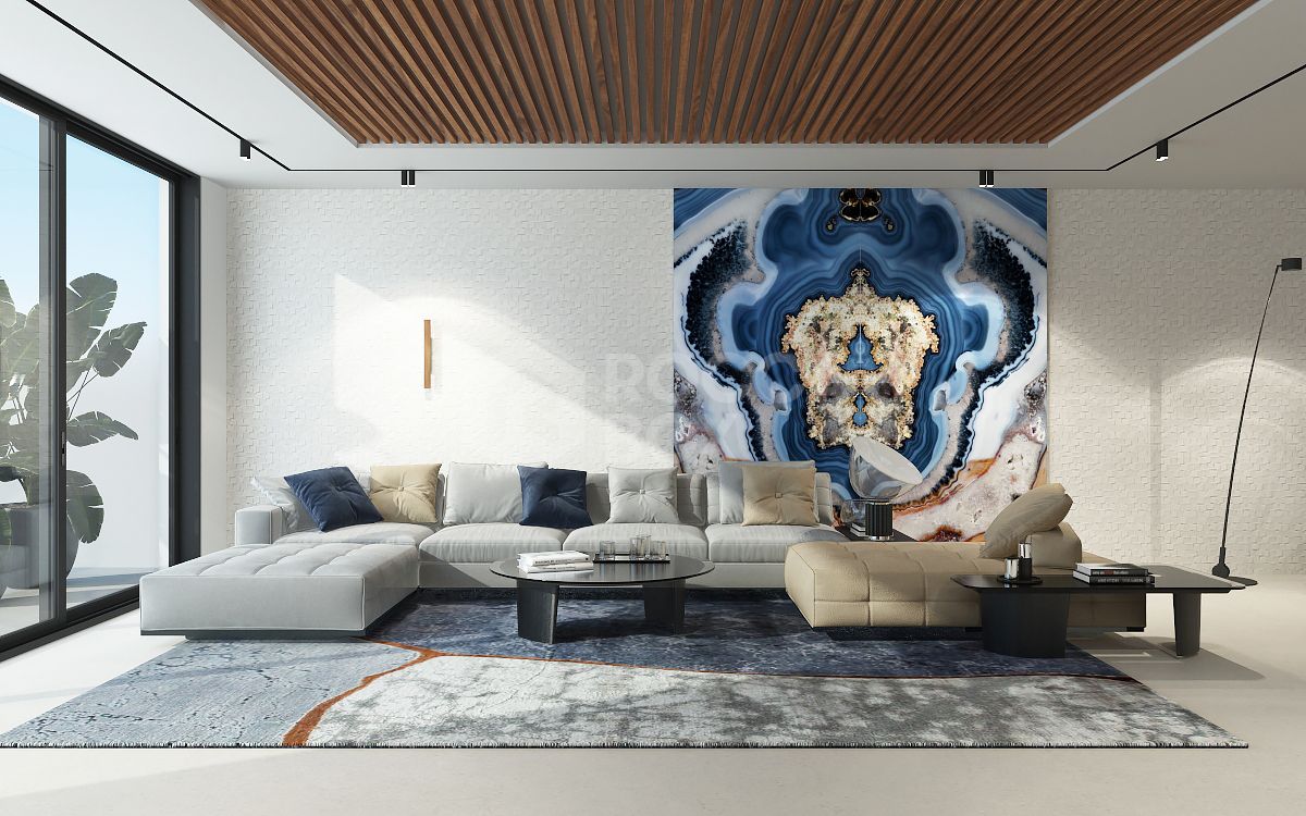 Off-plan contemporary minimalist villa, 1146 m2 built area, walking distance to Puerto Banus, unbeatable location