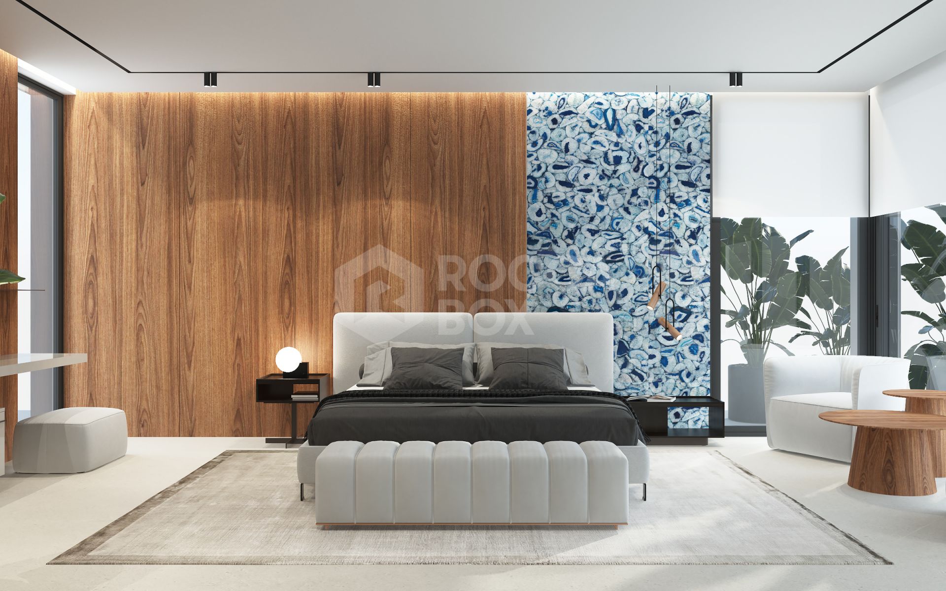Off-plan contemporary minimalist villa, 1146 m2 built area, walking distance to Puerto Banus, unbeatable location