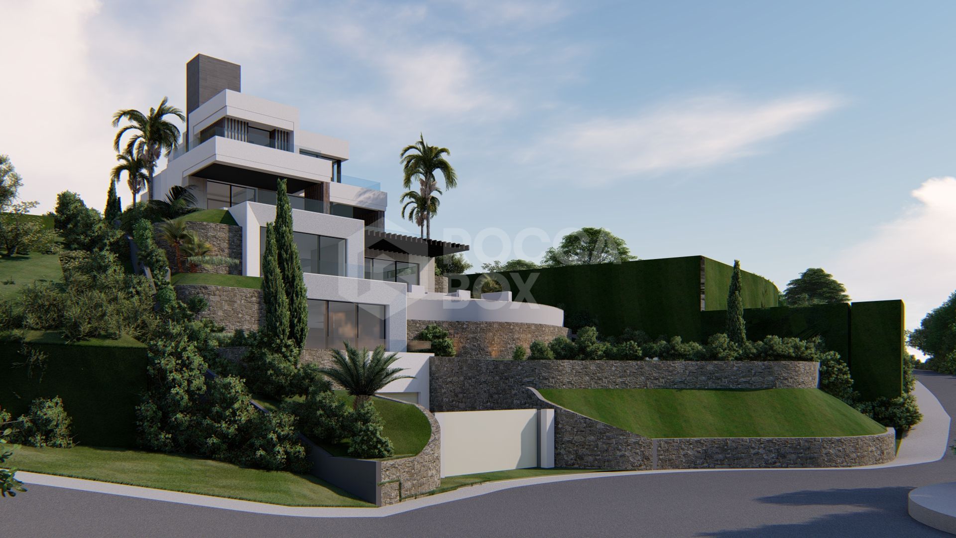 Off-plan contemporary minimalist villa, 1146 m2 built area, walking distance to Puerto Banus, unbeatable location