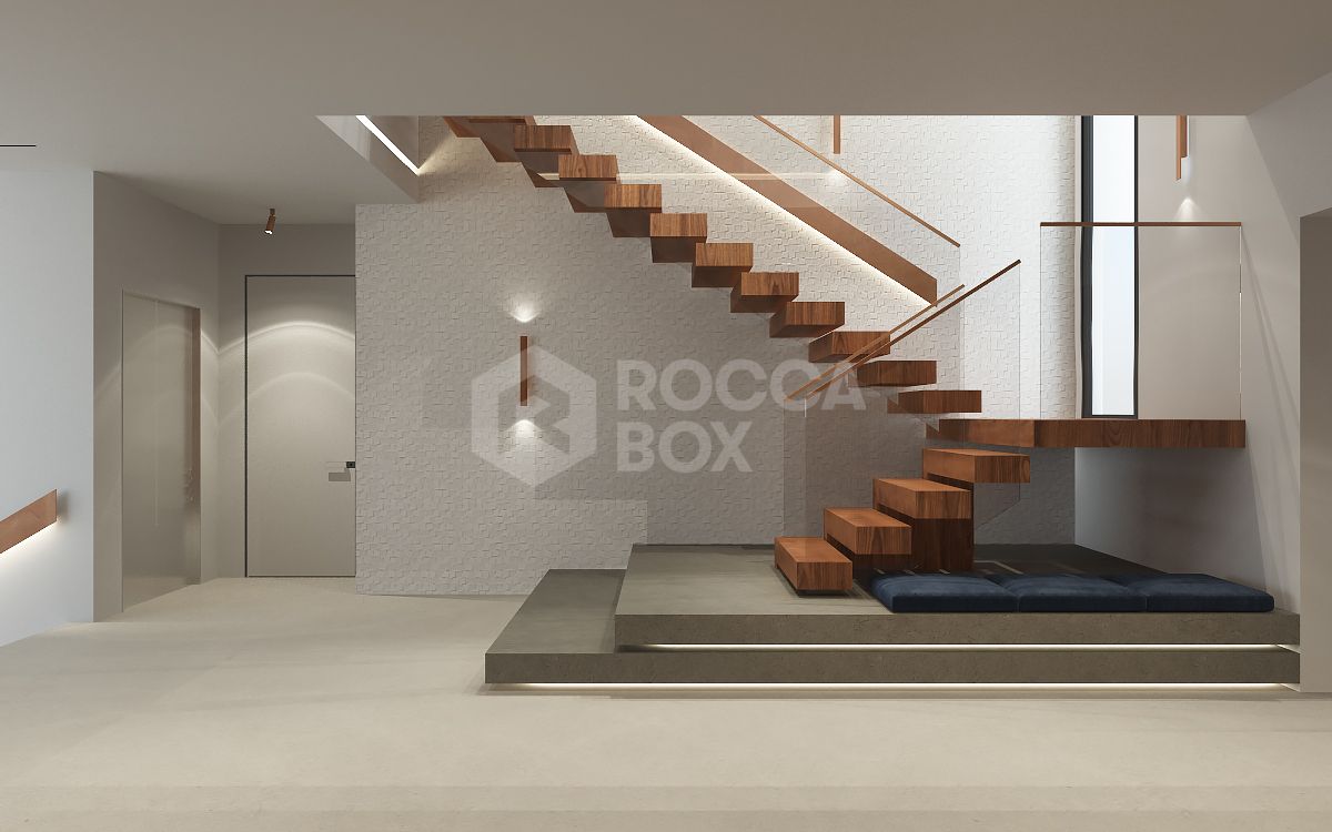 Off-plan contemporary minimalist villa, 1146 m2 built area, walking distance to Puerto Banus, unbeatable location