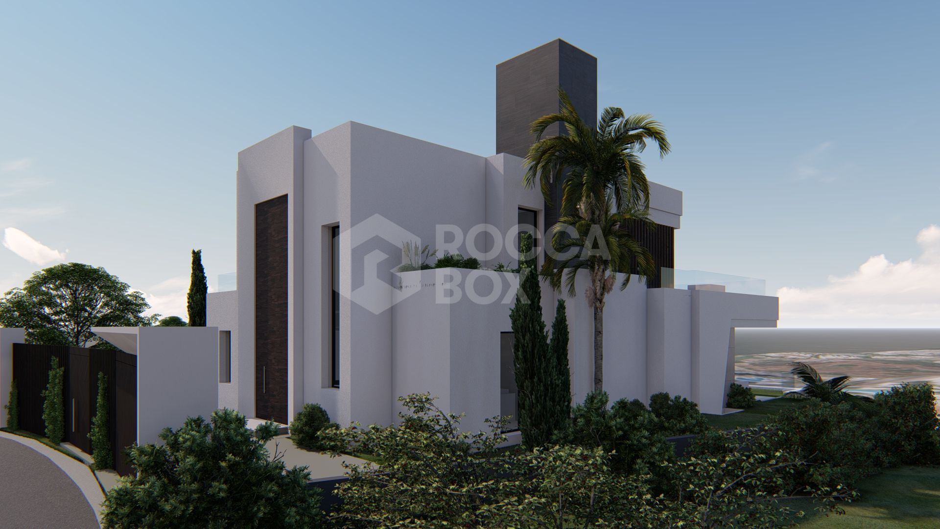 Off-plan contemporary minimalist villa, 1146 m2 built area, walking distance to Puerto Banus, unbeatable location