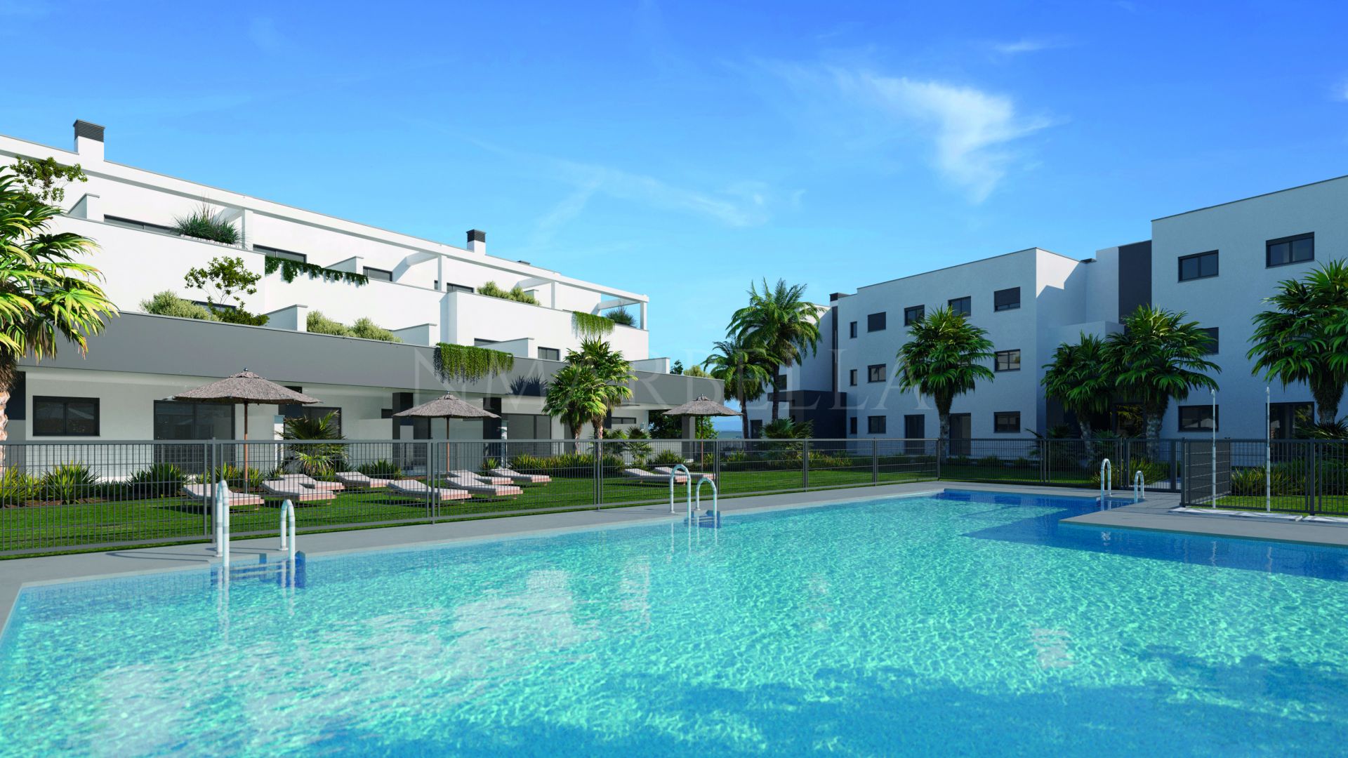 New complex with sea views for sale in Estepona