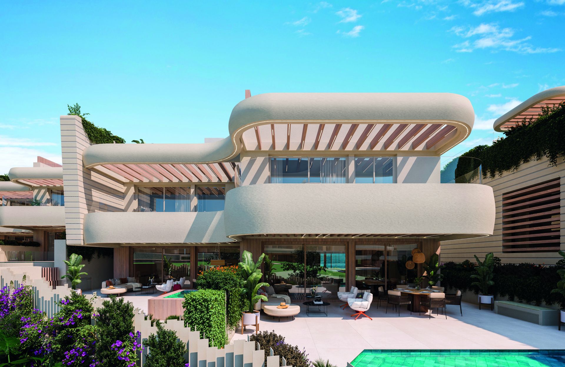 Nuevo exclusivo complejo frente a la playa en venta en Marbella Este