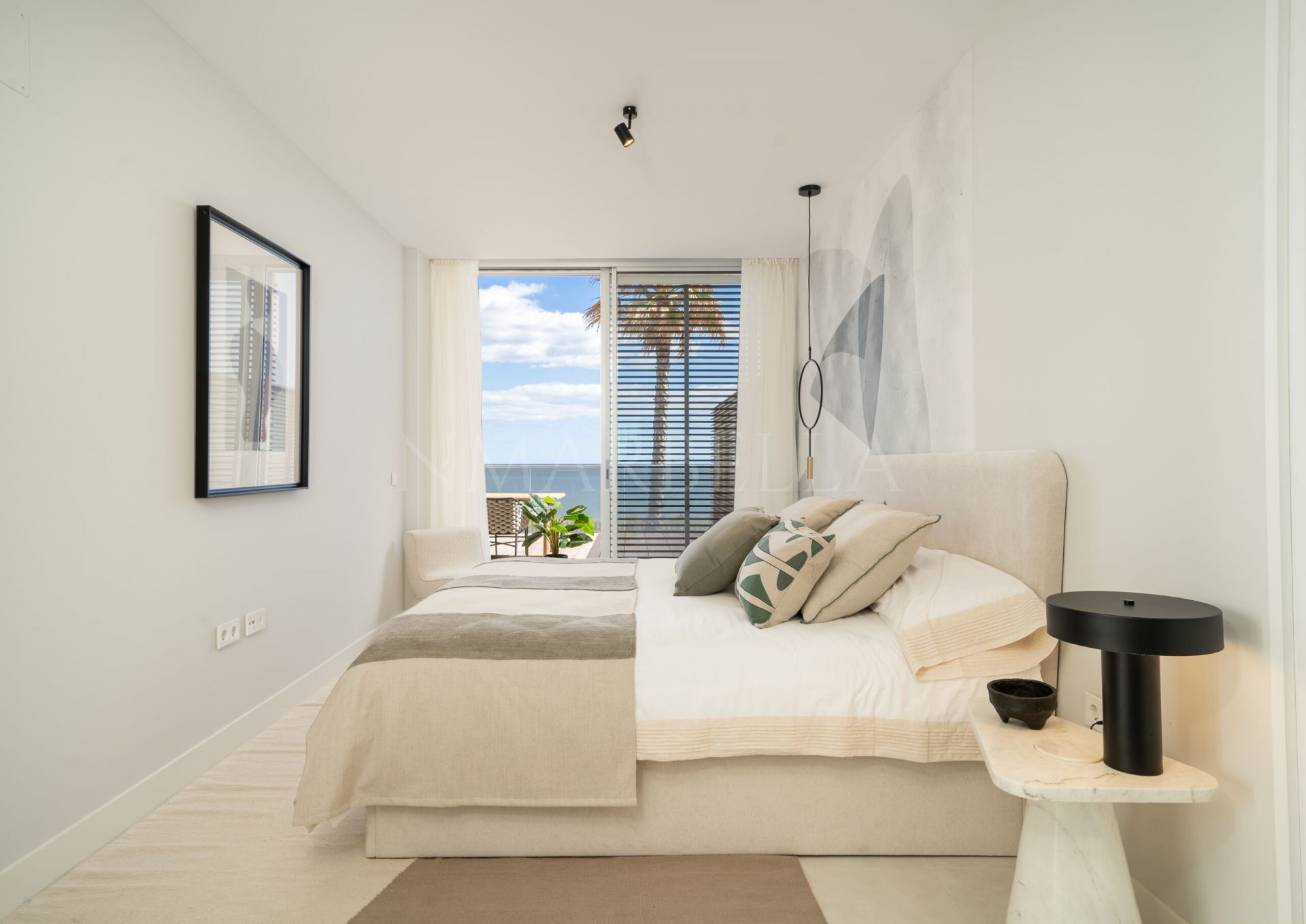A brand new cutting edge villa in a new development for sale first beach line in Estepona