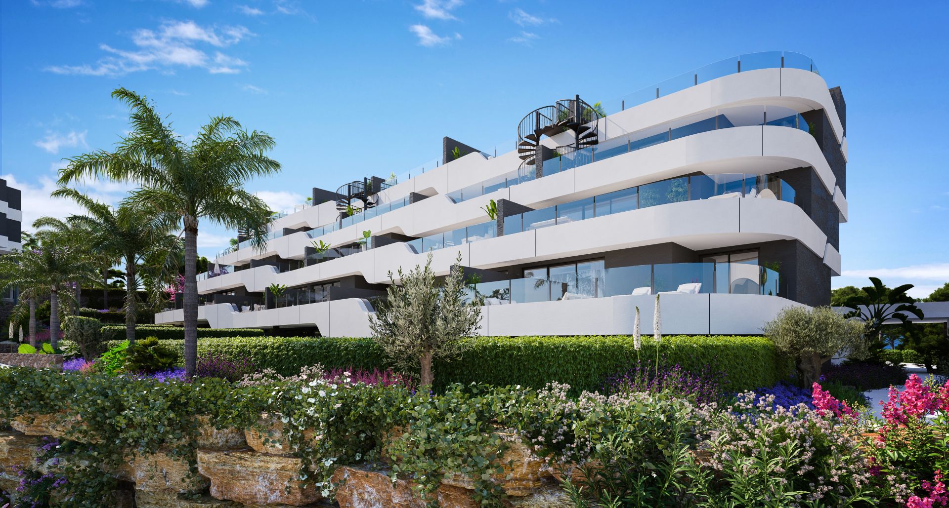 Nuevo complejo moderno en venta en Estepona