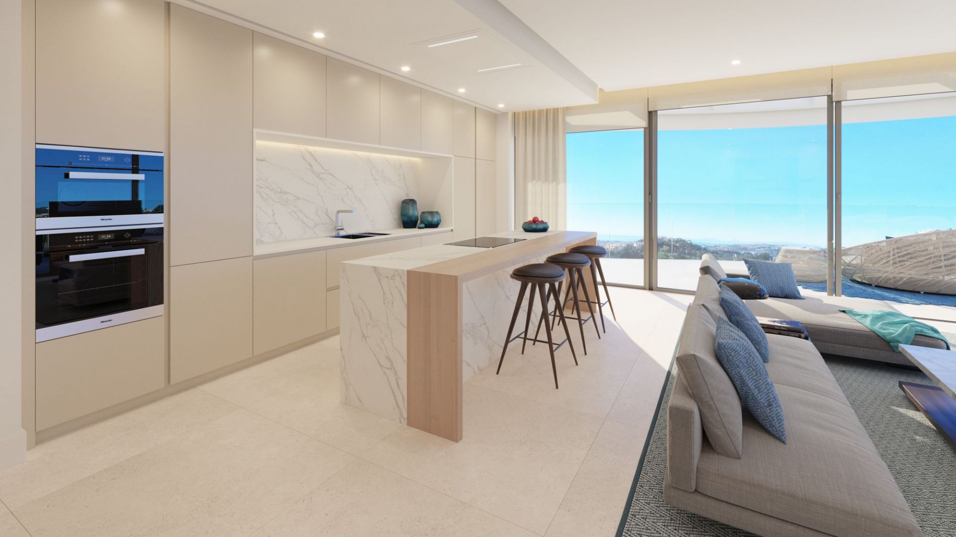 New premium development with panoramic sea views for sale in Benahavis