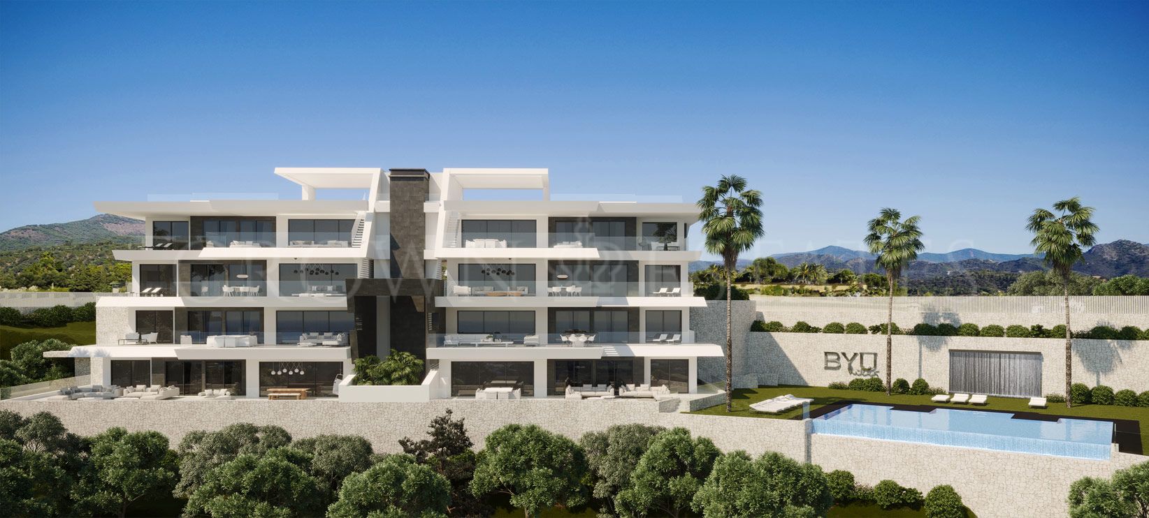 BYU HILLS is a pearl at the Costa del Sol, consisting of 24 apartments spread over three buildings.