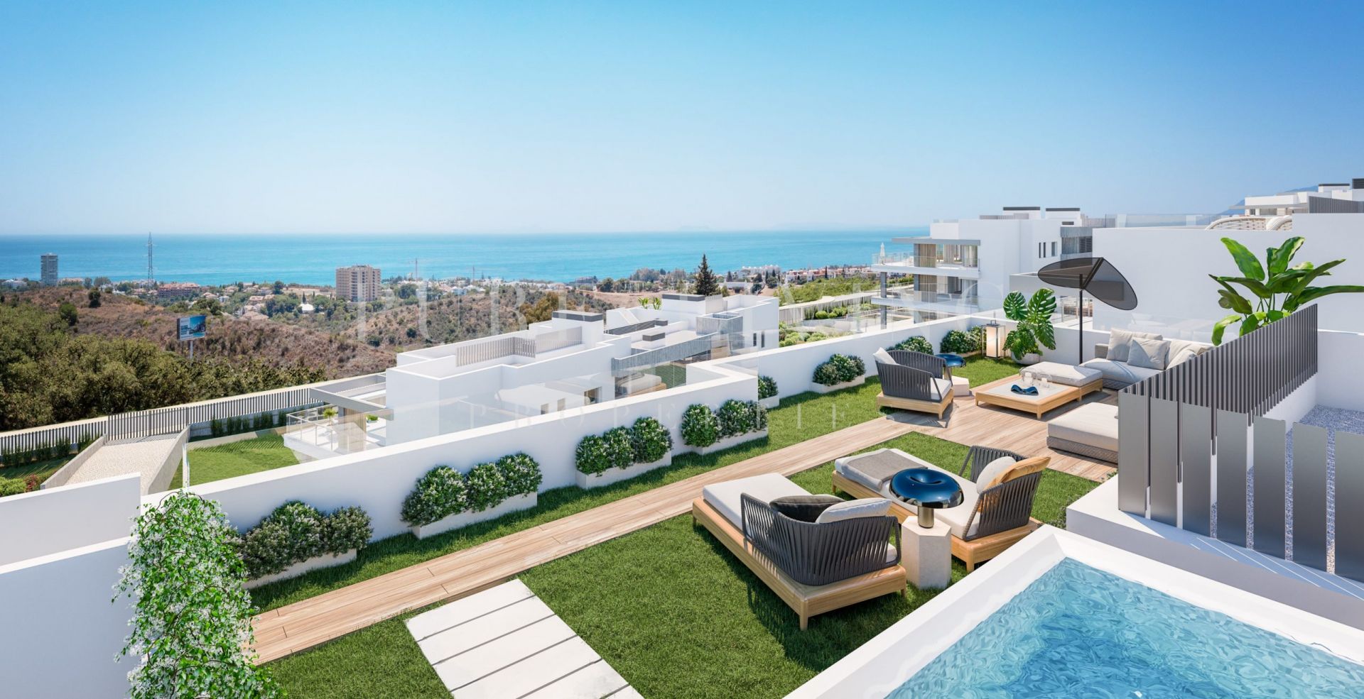 Ensemble spectaculaire d'appartements à Altos de los Monteros