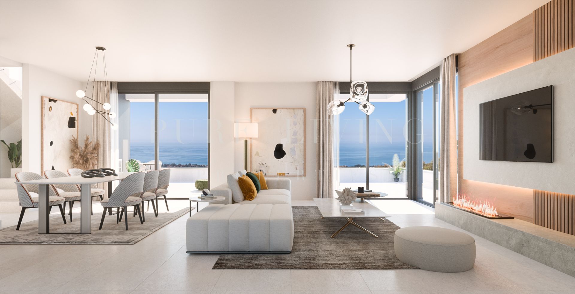 Proyecto contemporáneo con impresionantes vistas panorámicas en la zona tranquila, Los Altos de Los Monteros