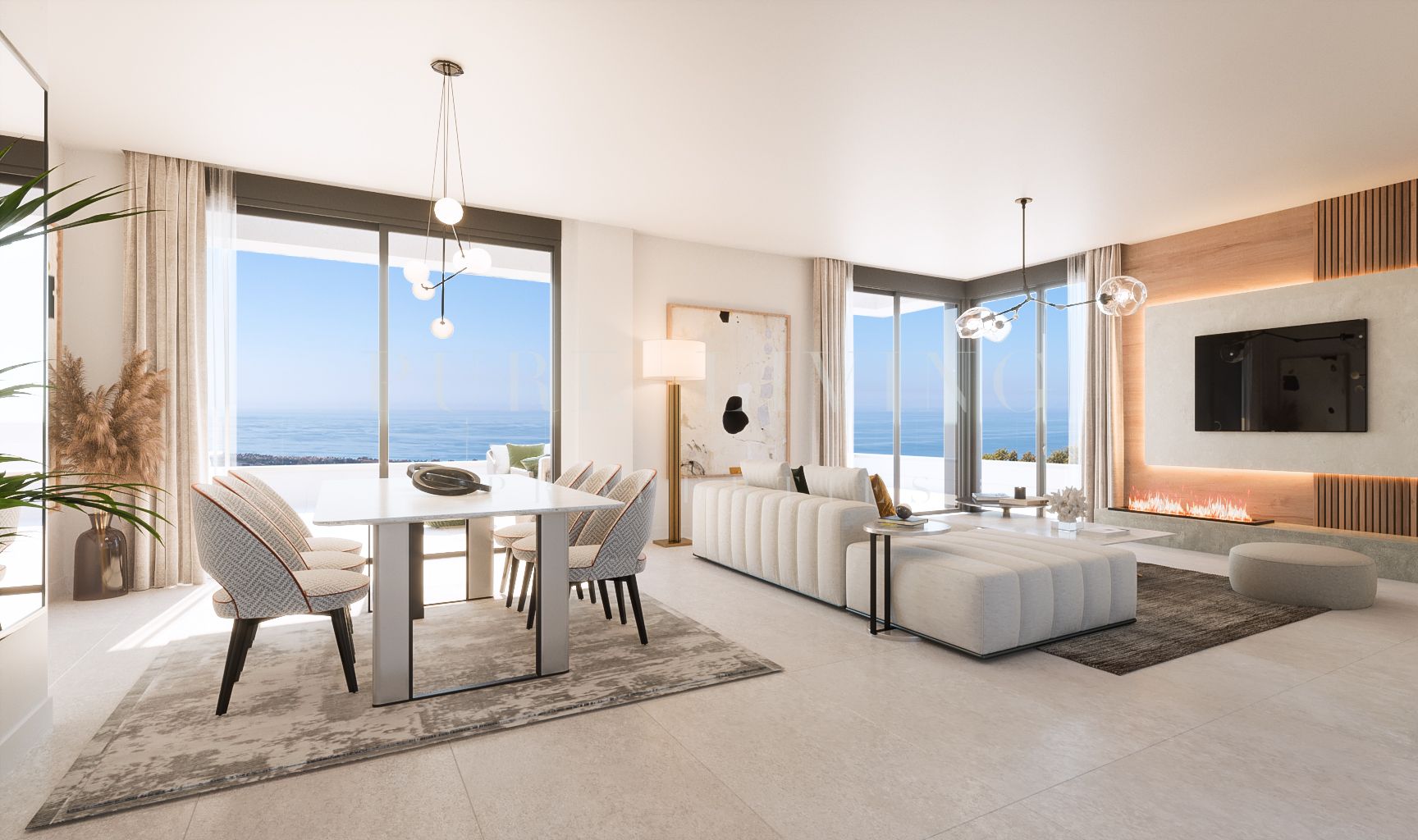 Proyecto contemporáneo con impresionantes vistas panorámicas en la zona tranquila, Los Altos de Los Monteros