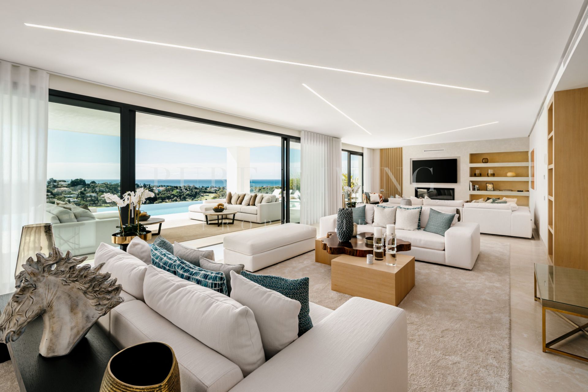 Contemporary seven bedroom villa with stunning panoramic views in Paraiso Alto, Benahavis