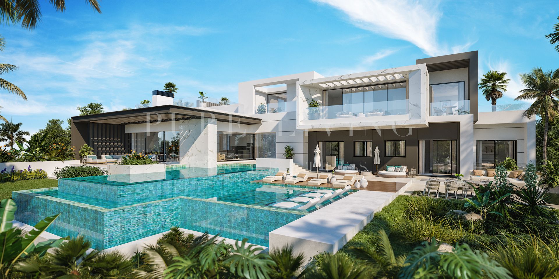 Villa de luxe de sept chambres avec vue imprenable à Paraiso Alto