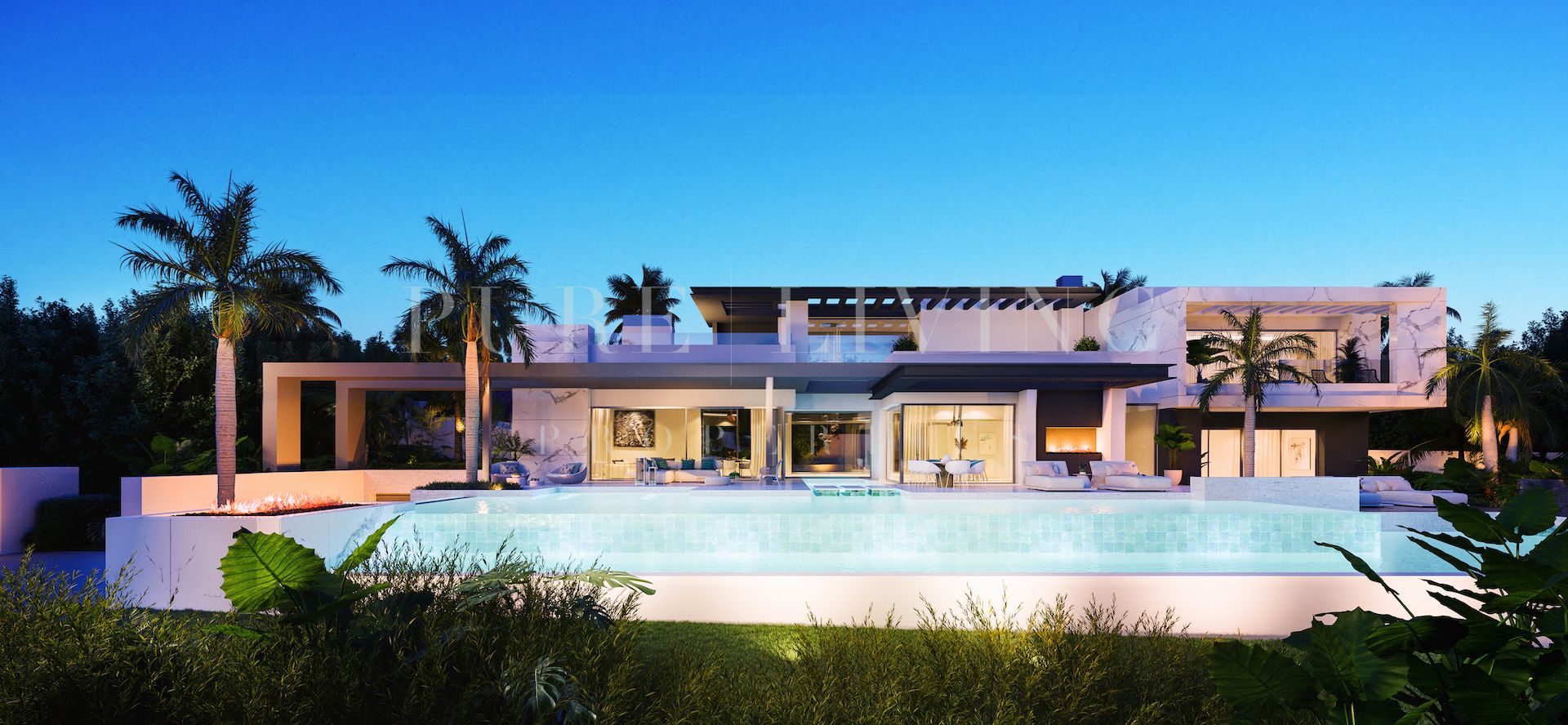 Luxury new built seven bedroom villa with amazing views in Paraiso Alto