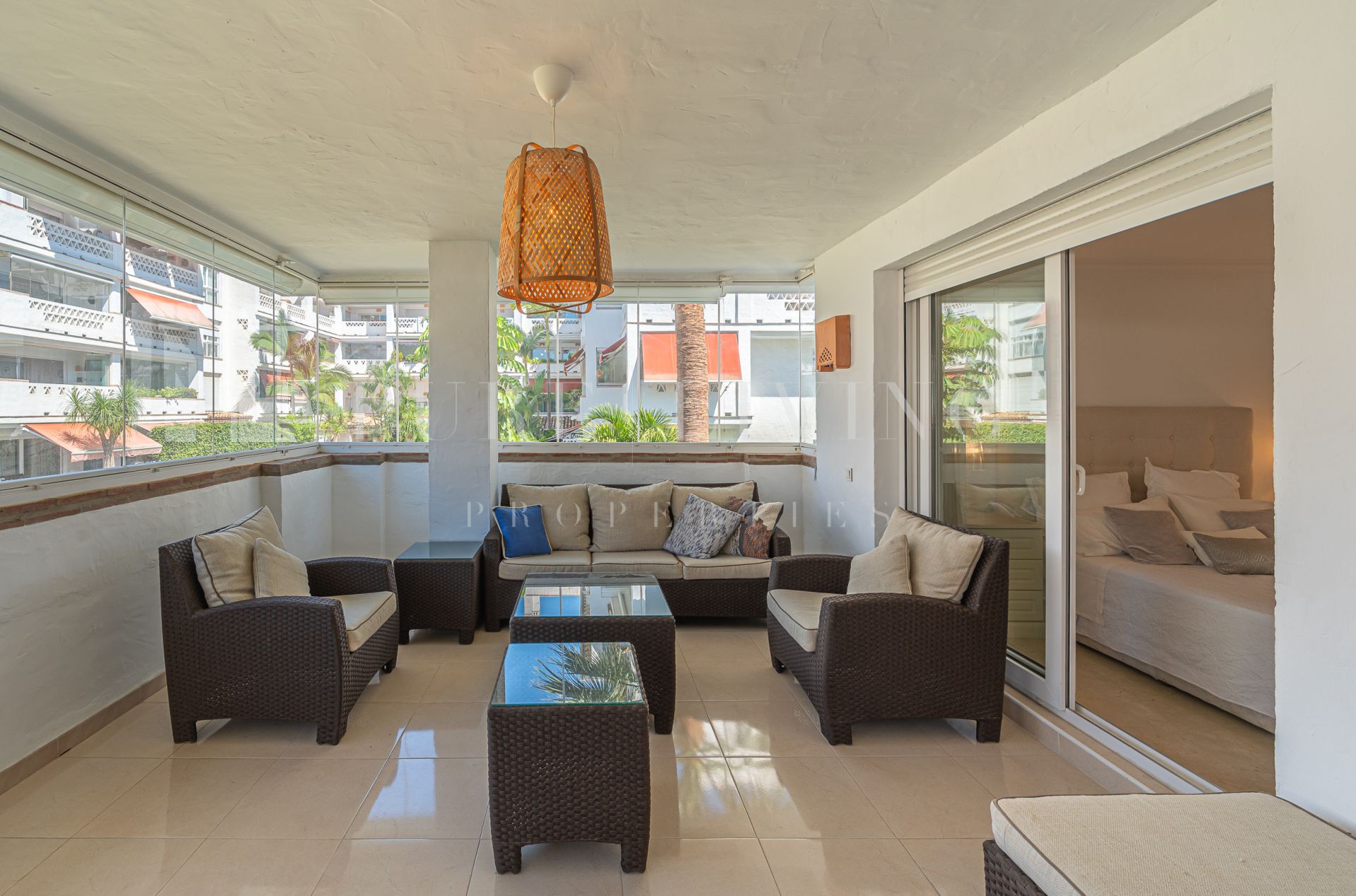 Three bedroom apartment for sale in a residential complex on the beach front.