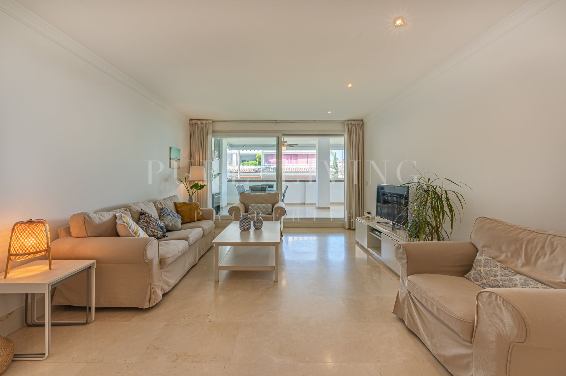 Three bedroom apartment for sale in a residential complex on the beach front.