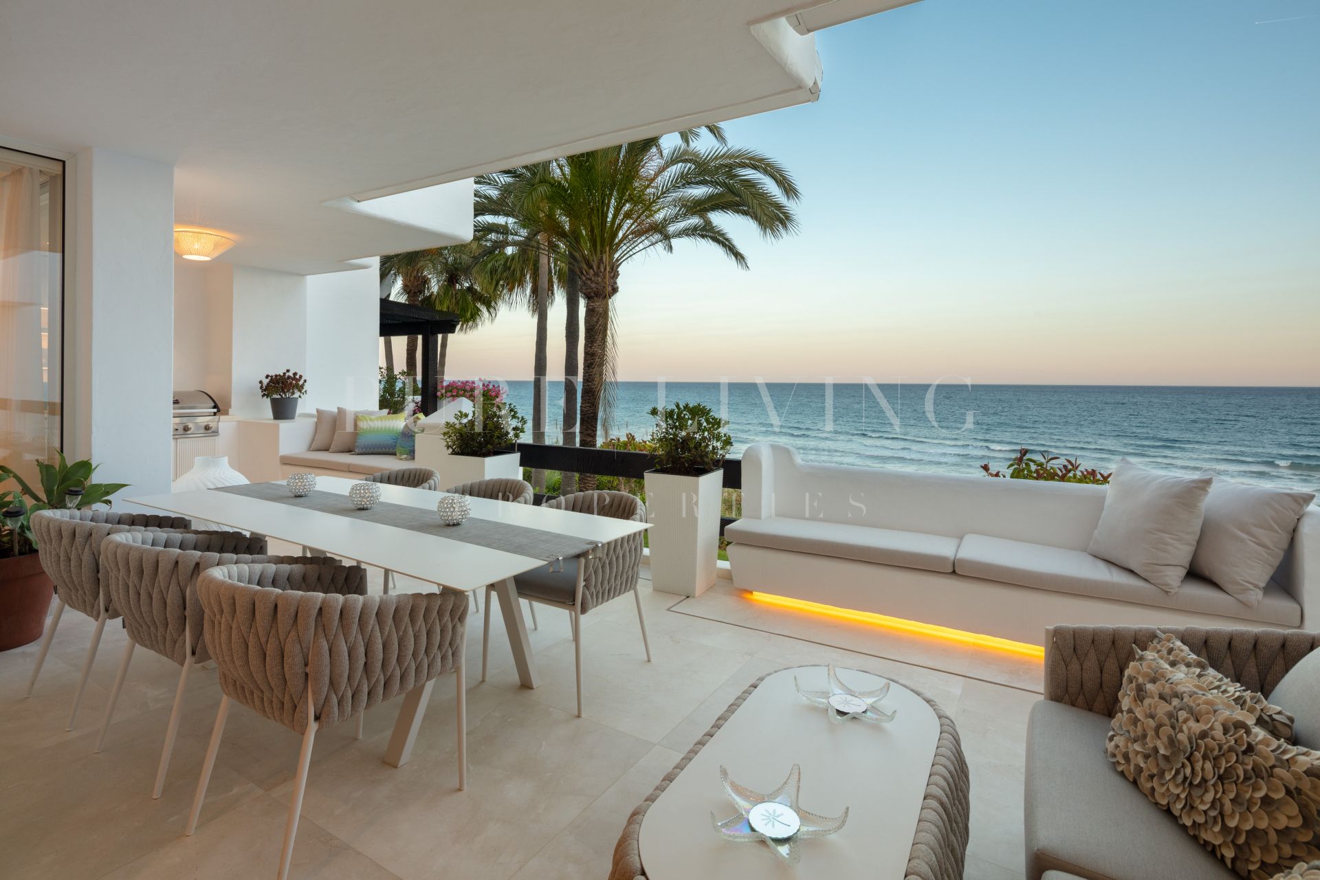 One-of-a-Kind Duplex Penthouse Frontline Beach in Marbella's renowned Puente Romano