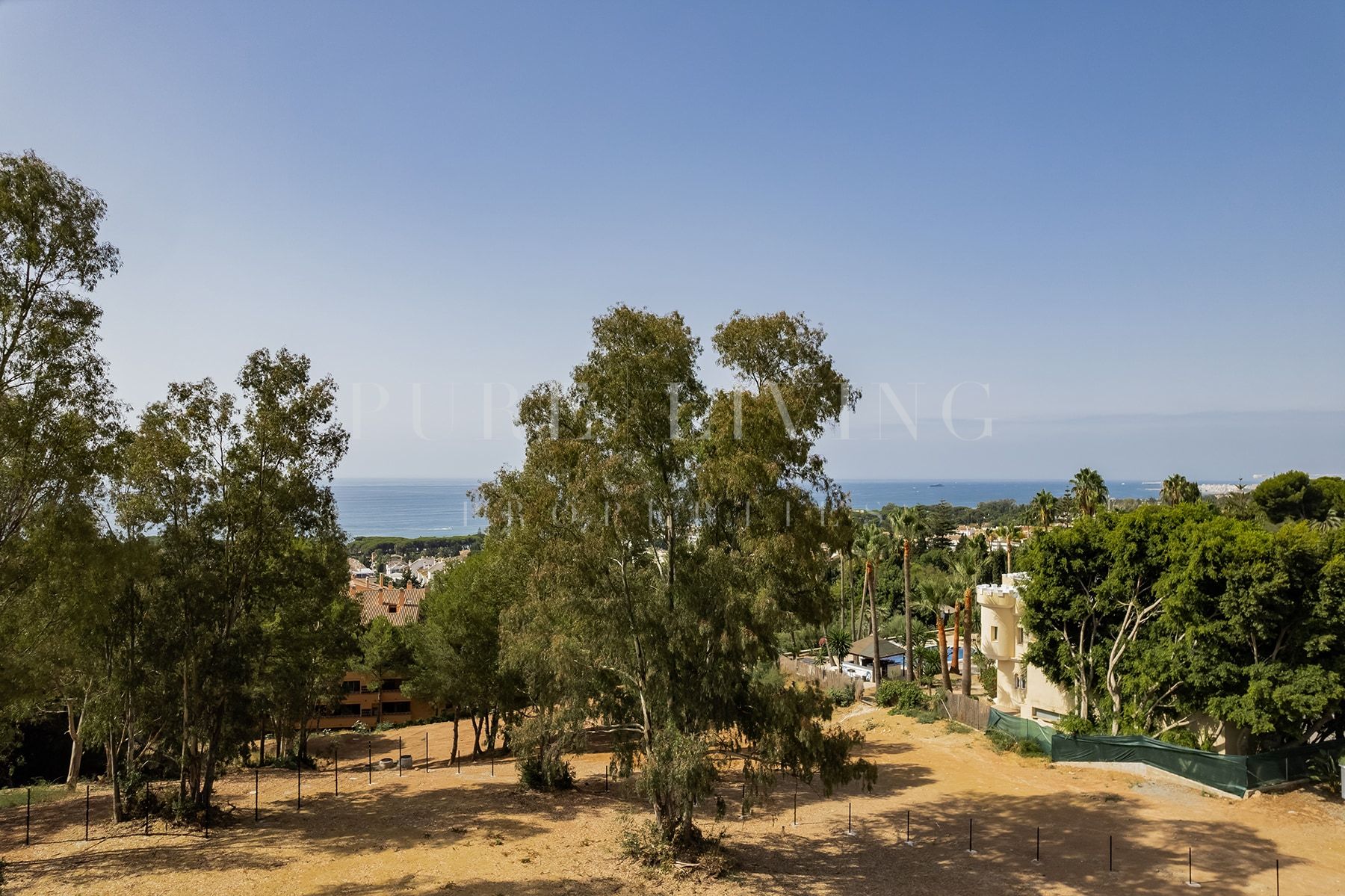 Plot for sale on the Golden Mile with panoramic sea views