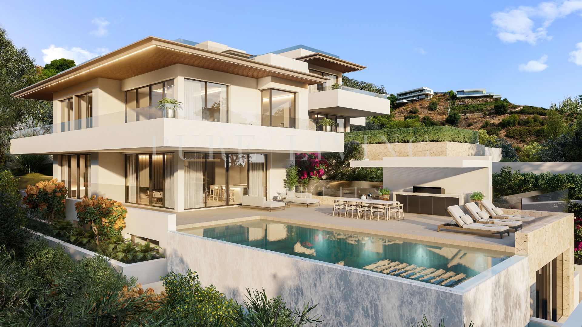 Exquisite villa with stunning sea views located in prime location, Altos de Los Monteros