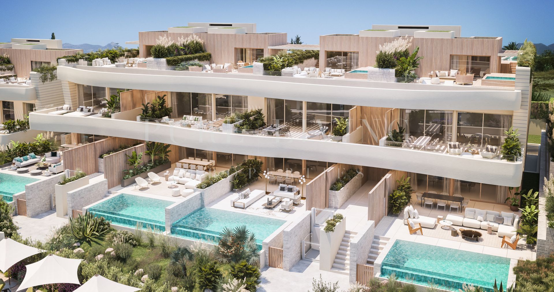 Impresionante apartamento de 3 dormitorios en planta baja con vistas al mar