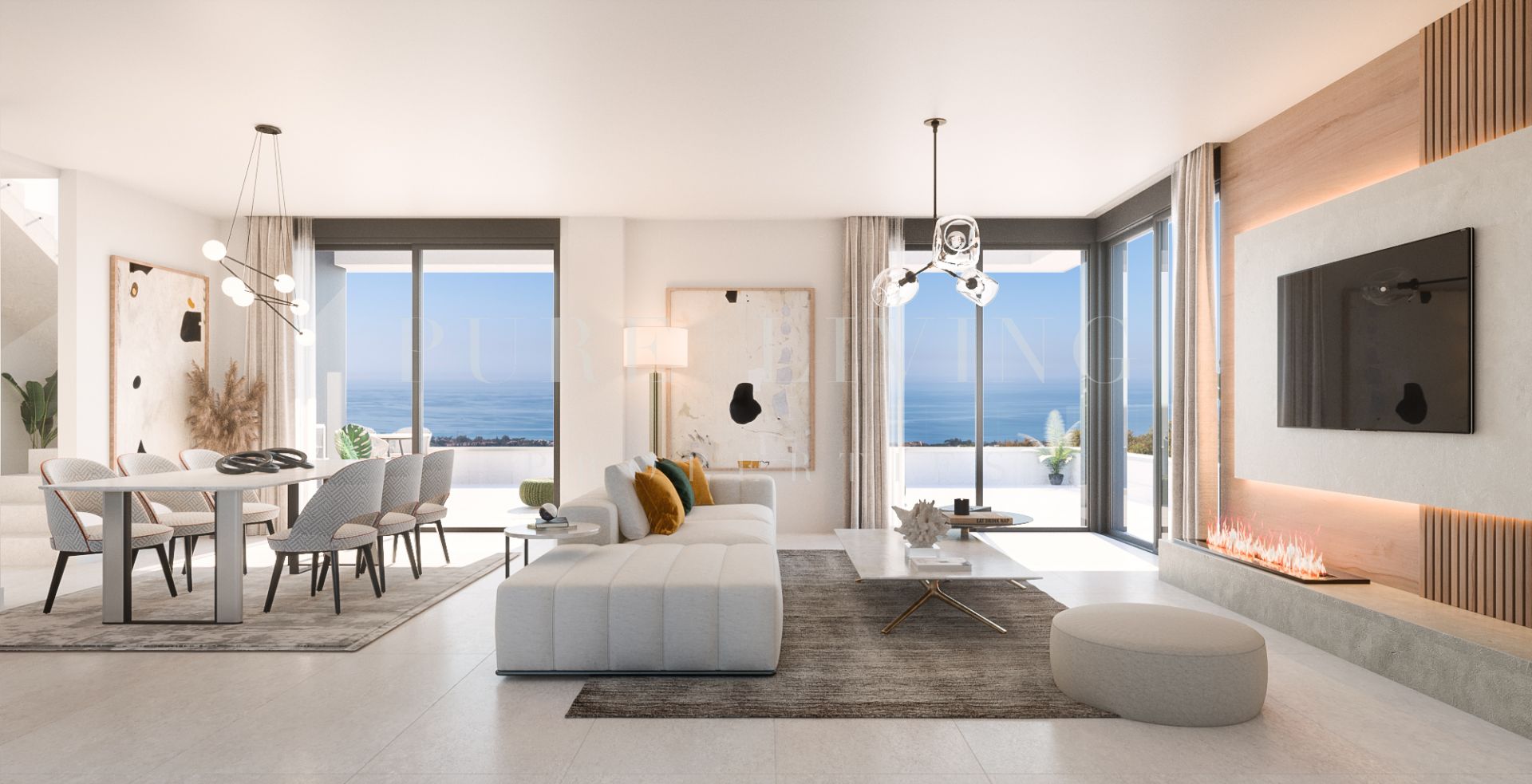 Appartement flambant neuf avec une superbe vue panoramique situé à Altos de Los Monteros.