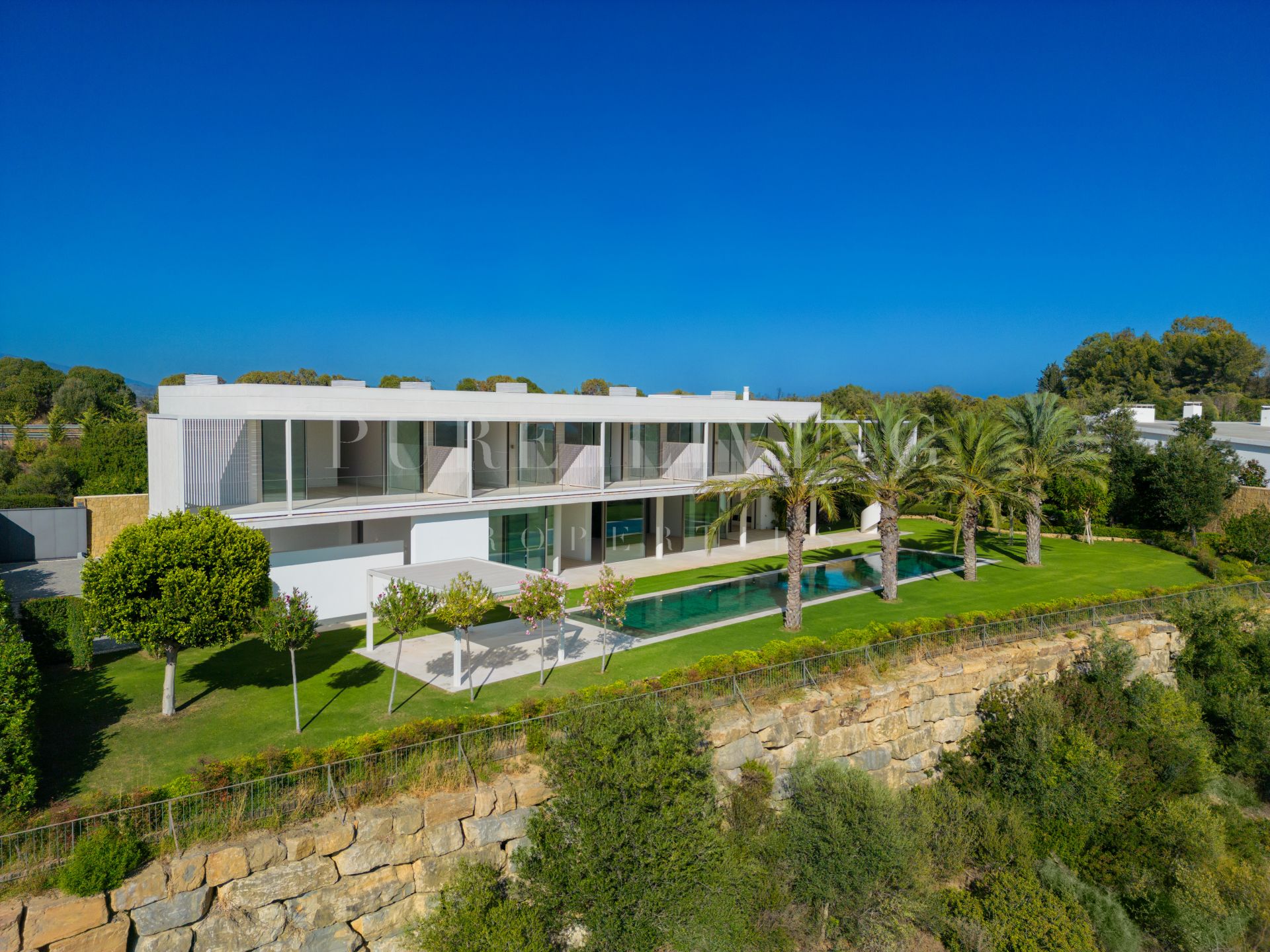 Stunning Five bedroom villa with magnificent views over golf course and the Mediterranean coast in Finca Cortesin