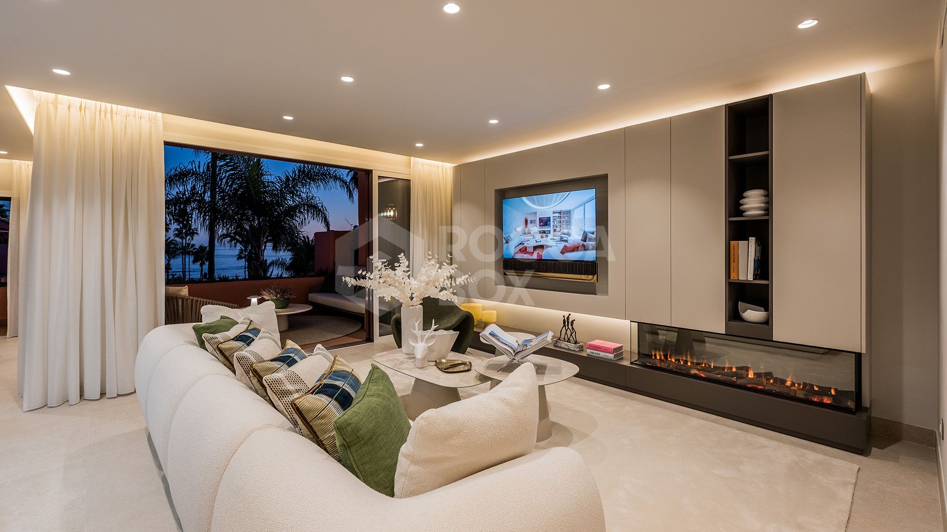 Beachside Duplex Penthouse with Sea Views in the New Golden Mile Estepona