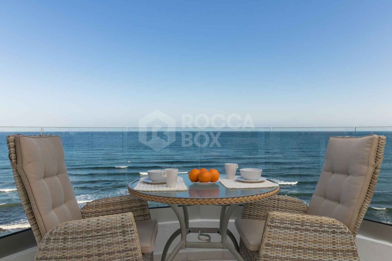 This exclusive 4th-floor apartment is a true coastal sanctuary, offering uninterrupted sea views and direct access to pristine beaches and lush communal gardens.