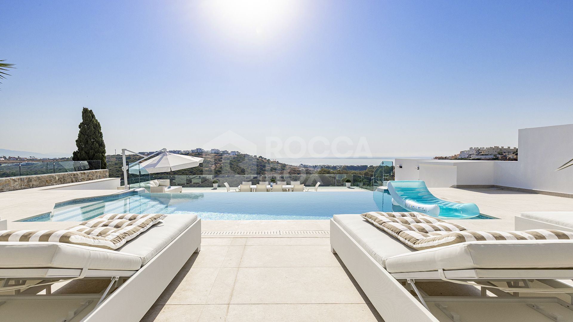 Modern Mediterranean Haven with Infinity Pool & Impressive Panoramic Views