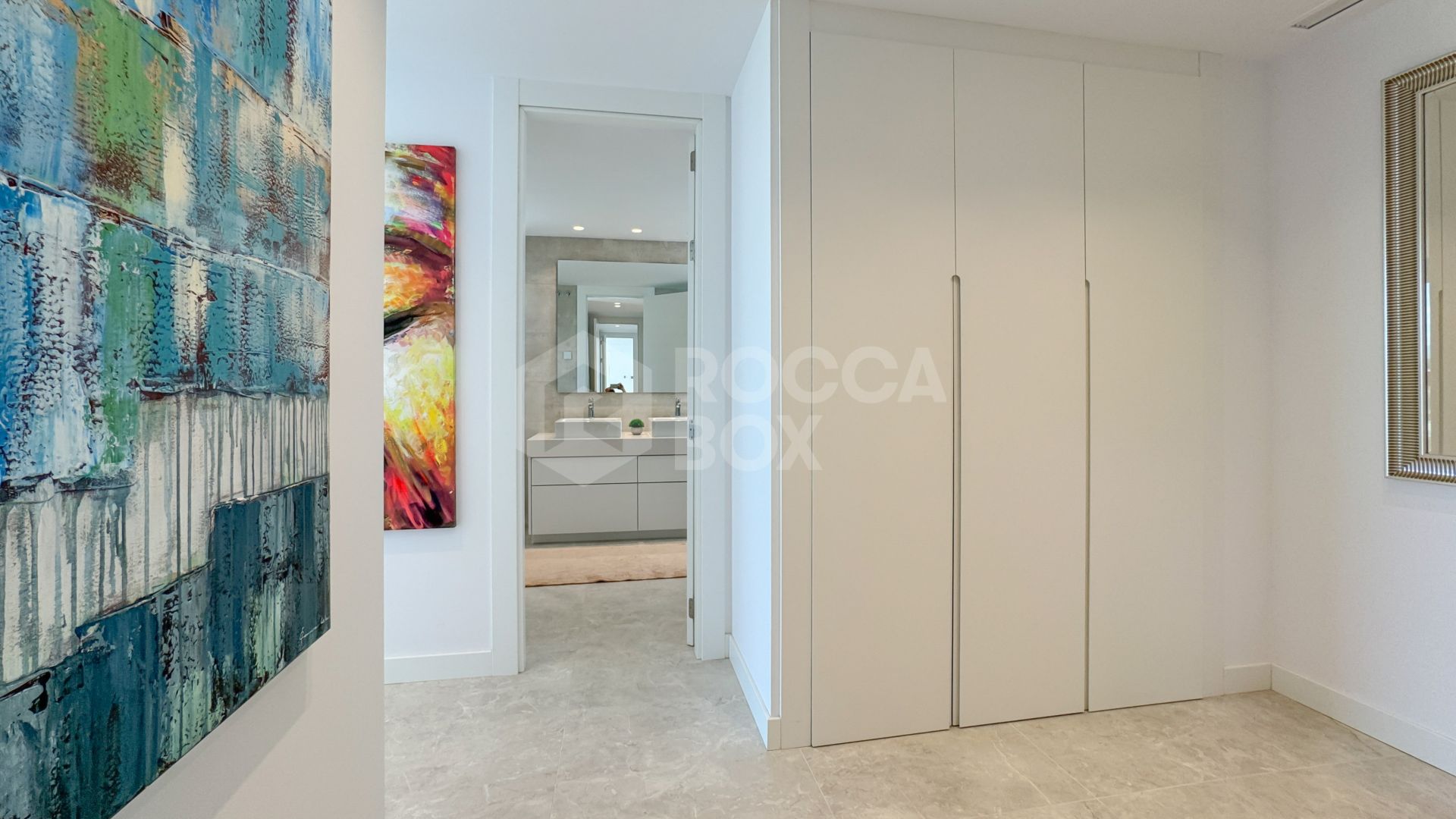 Contemporary penthouse with terrace and solarium both with panoramic views of the Mediterranean Sea in top location