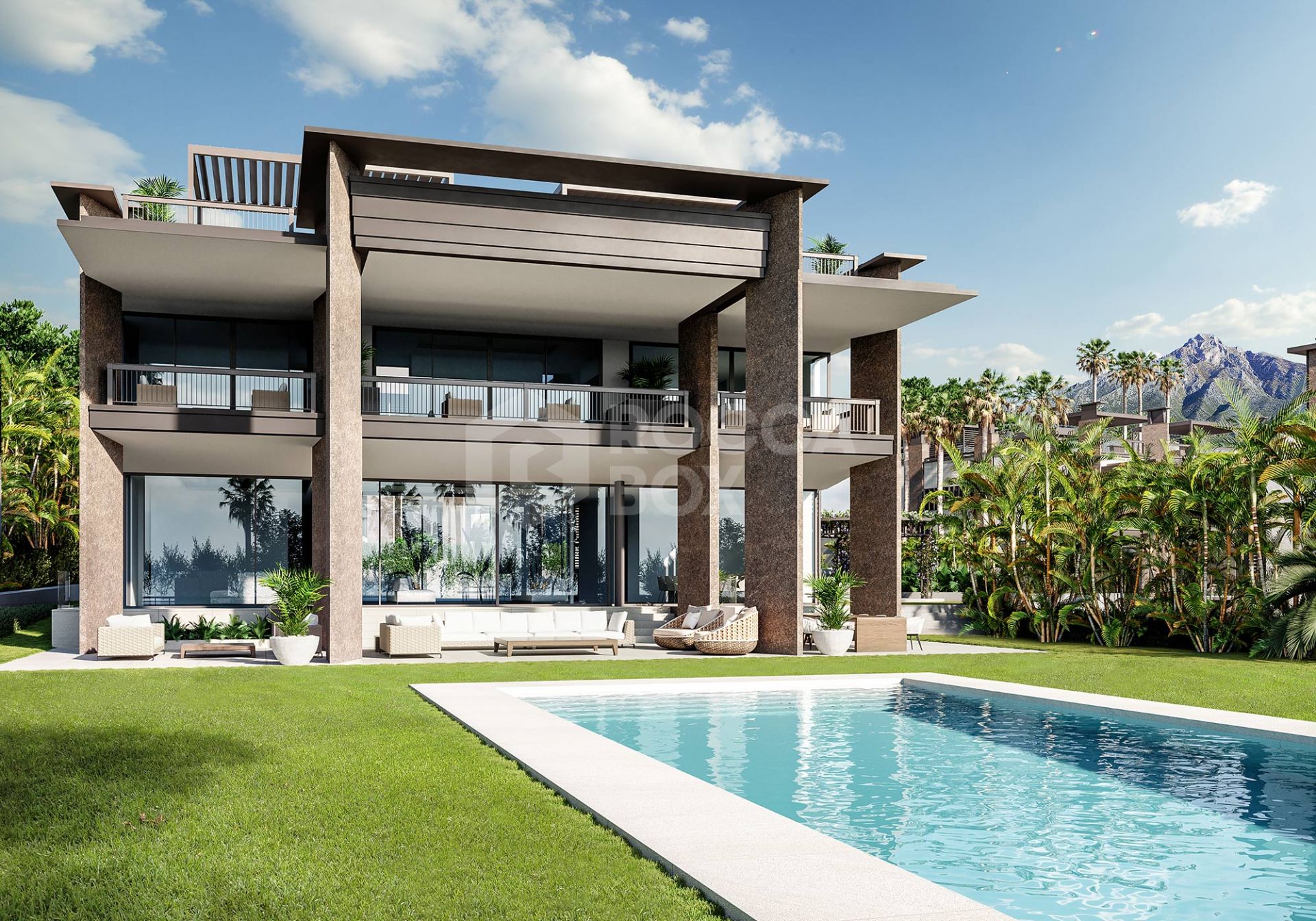 One of the most luxurious new developments being built within walking distance from the famous port of Puerto Banus in Marbella.