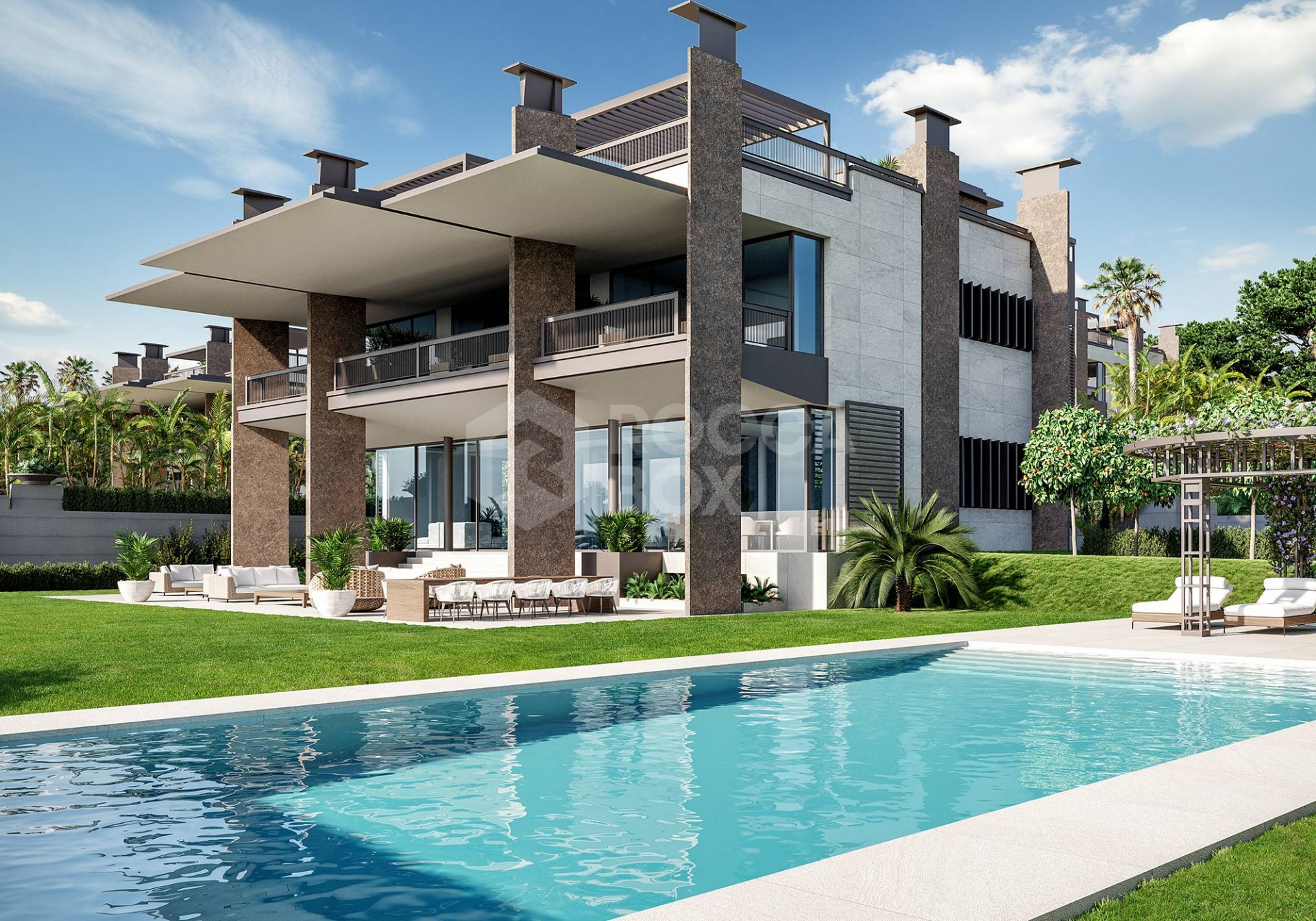 One of the most luxurious new developments being built within walking distance from the famous port of Puerto Banus in Marbella.