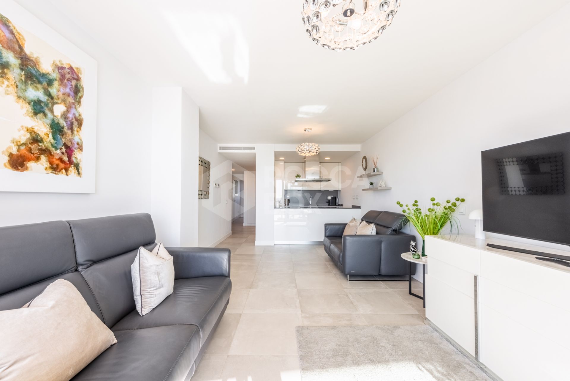 Stylish 2 bedrooms apartment with terrace and sea views in Panoramica, El Higueron