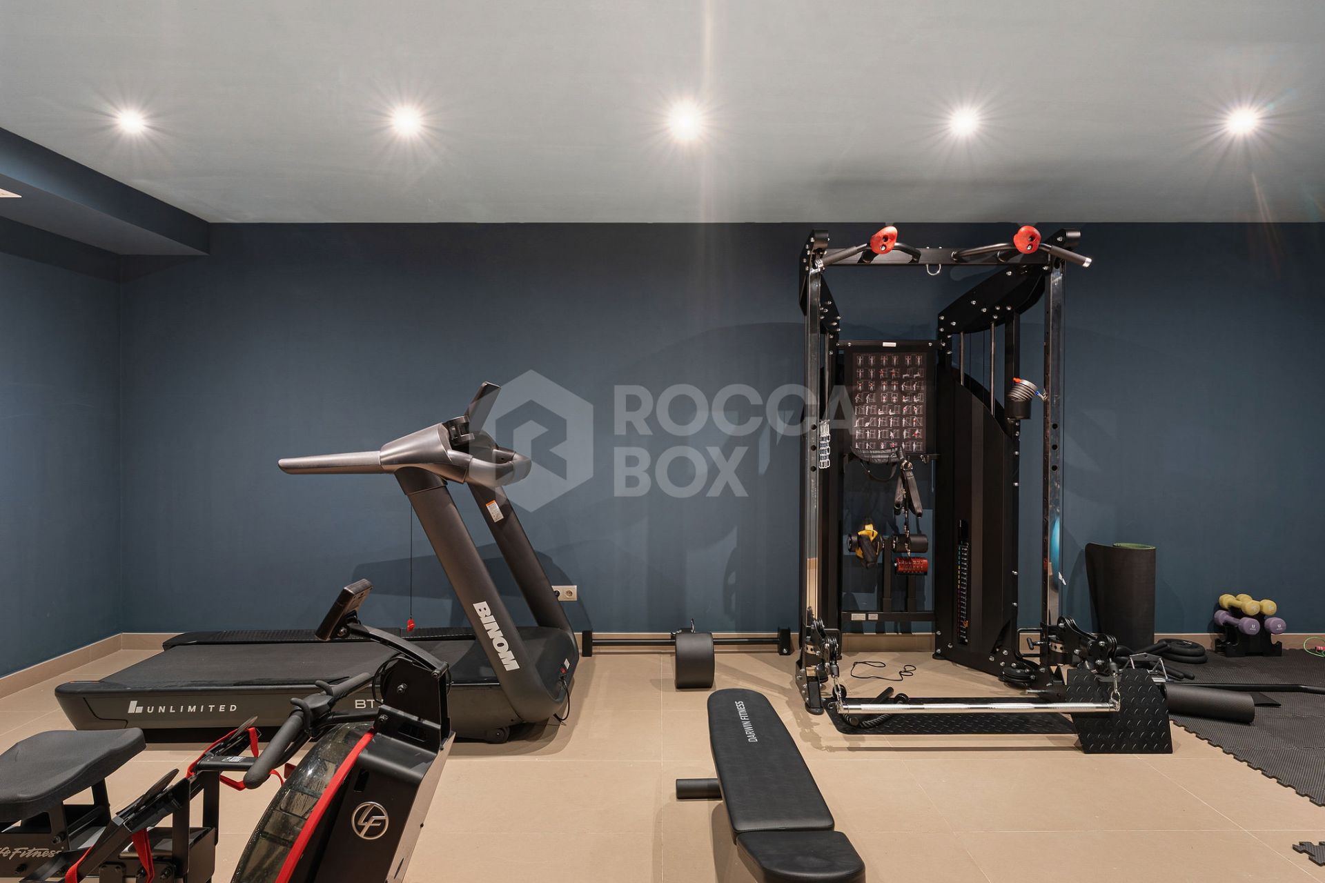 Welcome to this exclusive three-level villa in San Pedro Playa