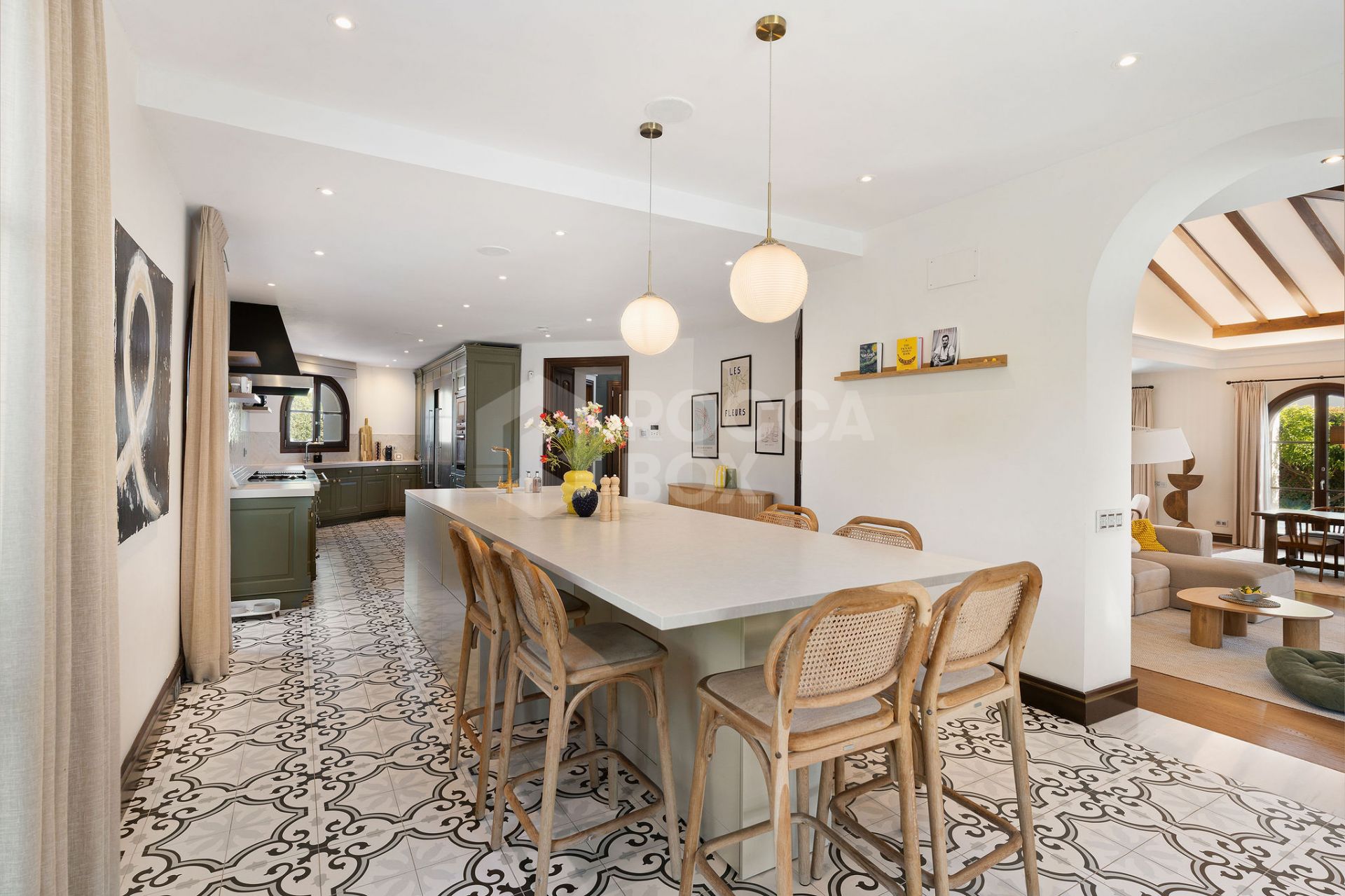 Welcome to this exclusive three-level villa in San Pedro Playa