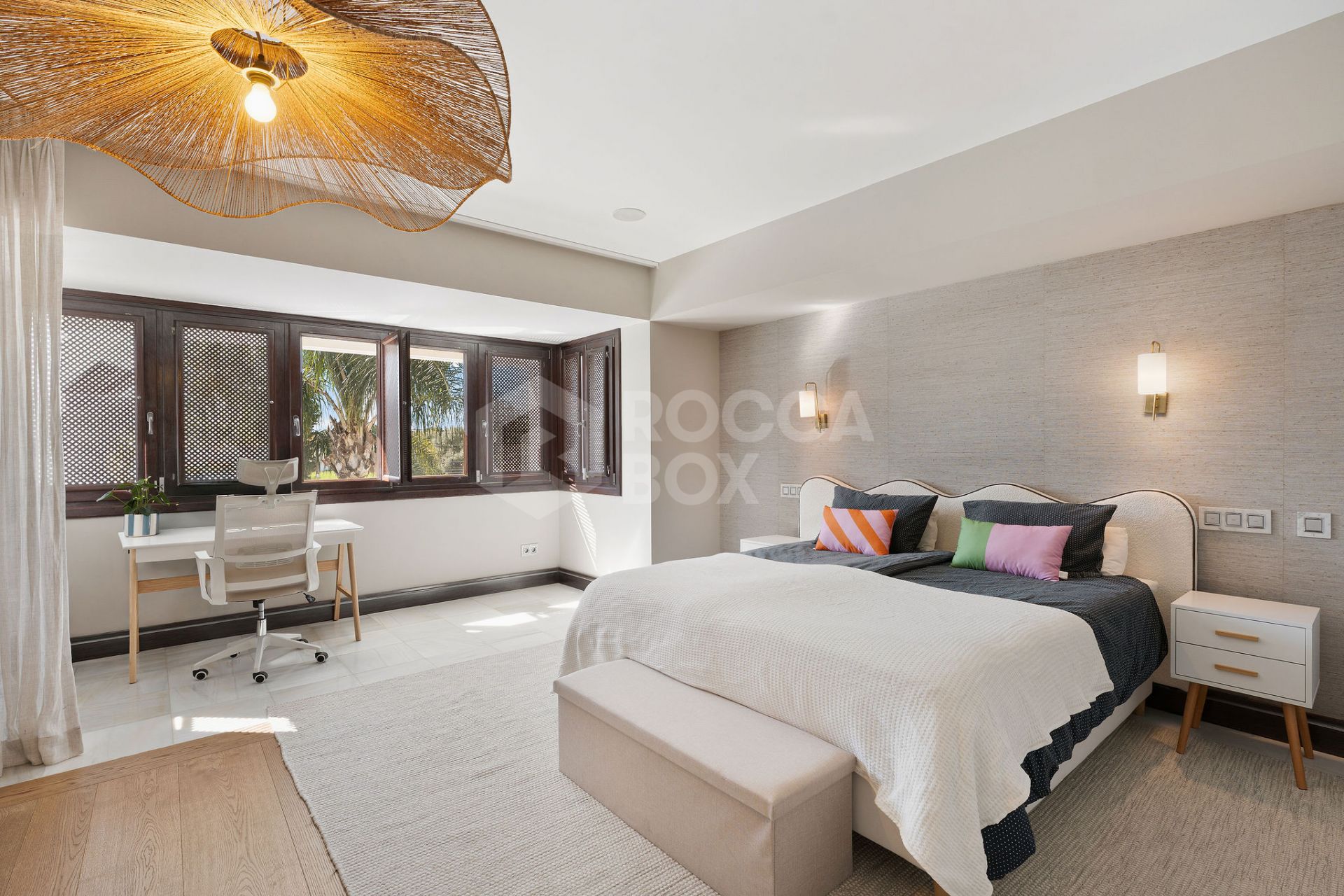 Welcome to this exclusive three-level villa in San Pedro Playa