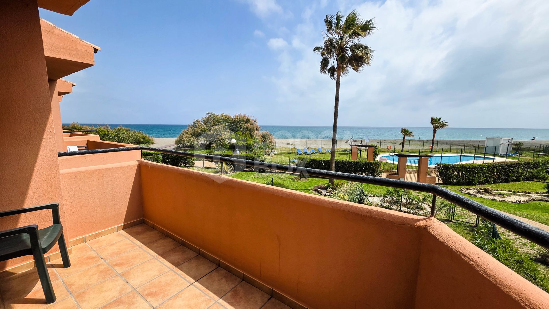 Frontline Beach Townhouse with Private Garden and Panoramic Sea Views in Manilva Beach
