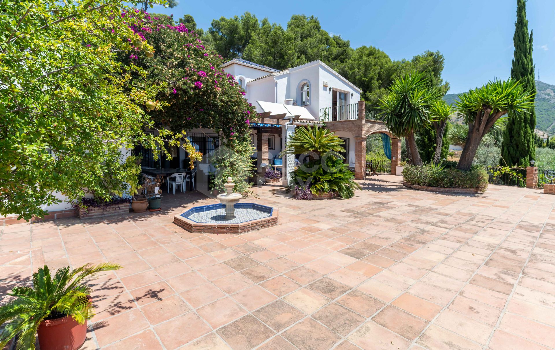 Rustic Andalusian Villa in Mijas pueblo with panoramic Sea and Mountain Views