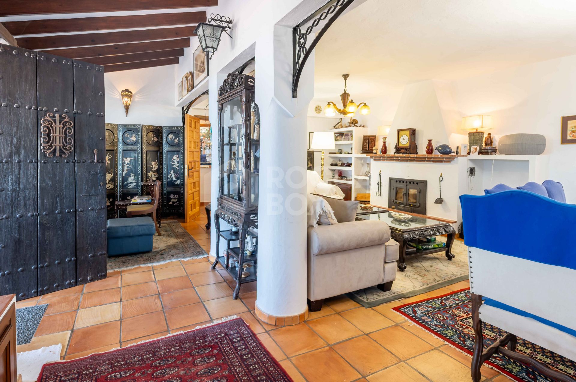 Rustic Andalusian Villa in Mijas pueblo with panoramic Sea and Mountain Views