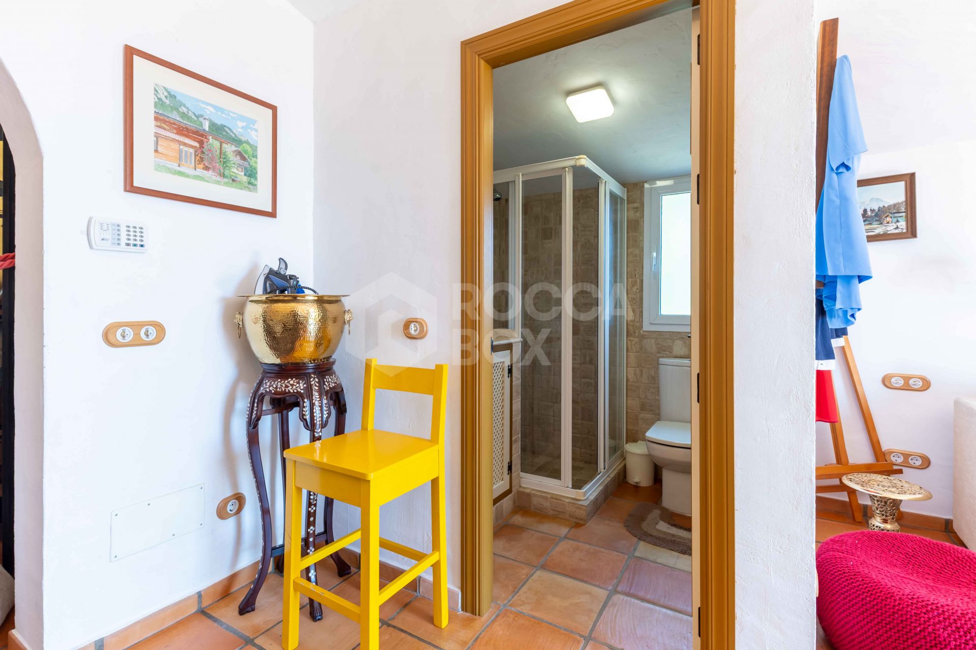 Rustic Andalusian Villa in Mijas pueblo with panoramic Sea and Mountain Views