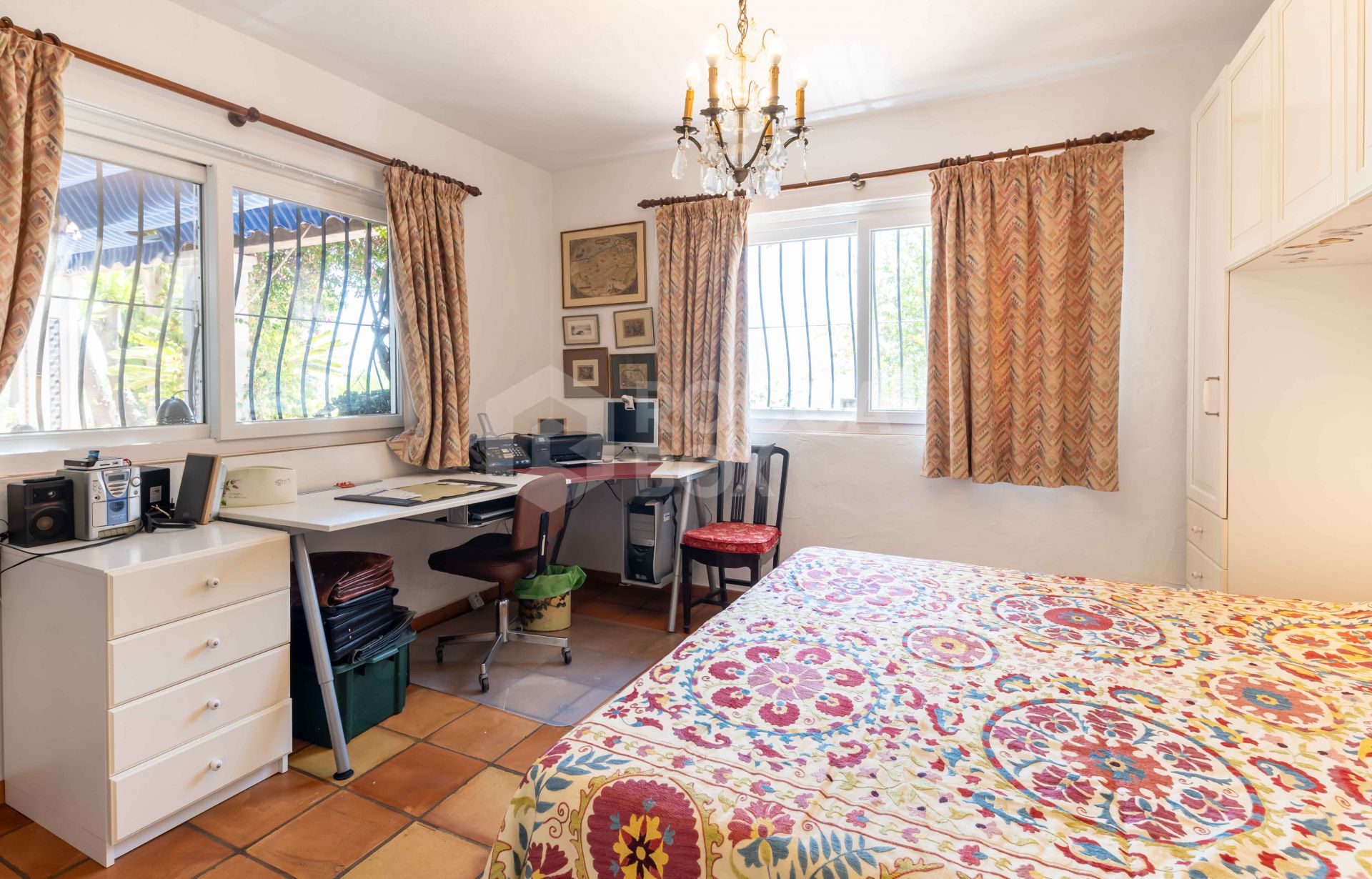 Rustic Andalusian Villa in Mijas pueblo with panoramic Sea and Mountain Views