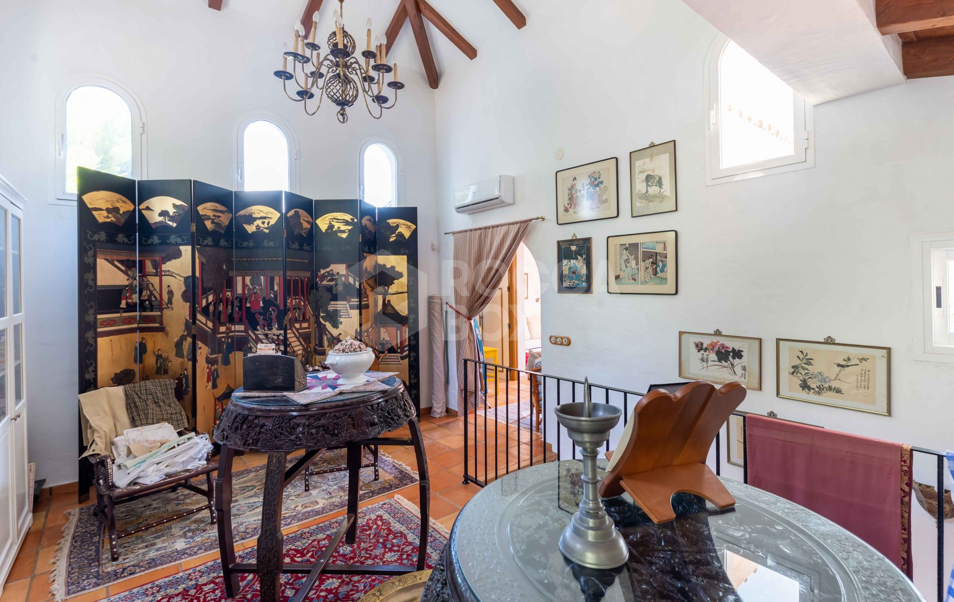 Rustic Andalusian Villa in Mijas pueblo with panoramic Sea and Mountain Views