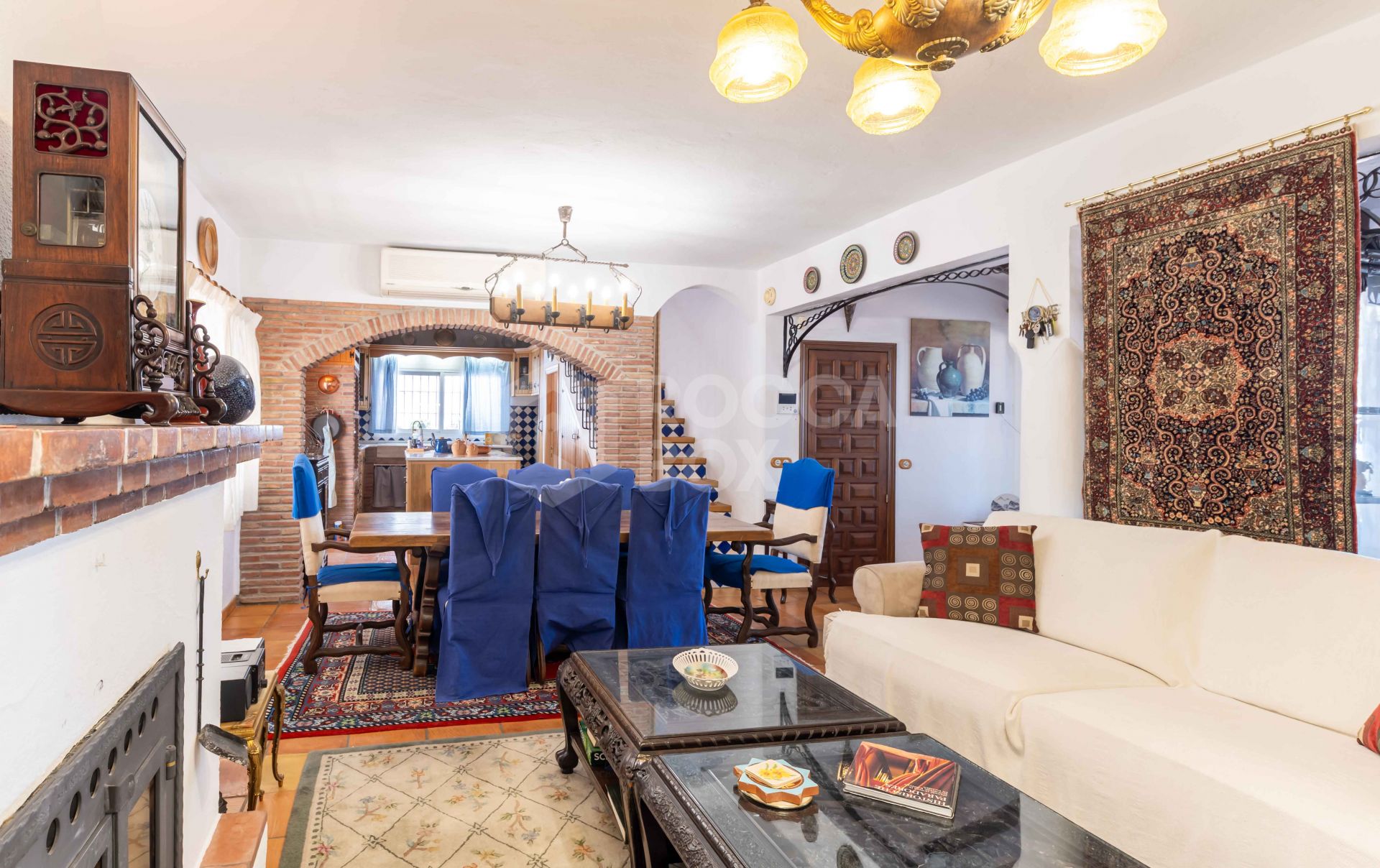 Rustic Andalusian Villa in Mijas pueblo with panoramic Sea and Mountain Views