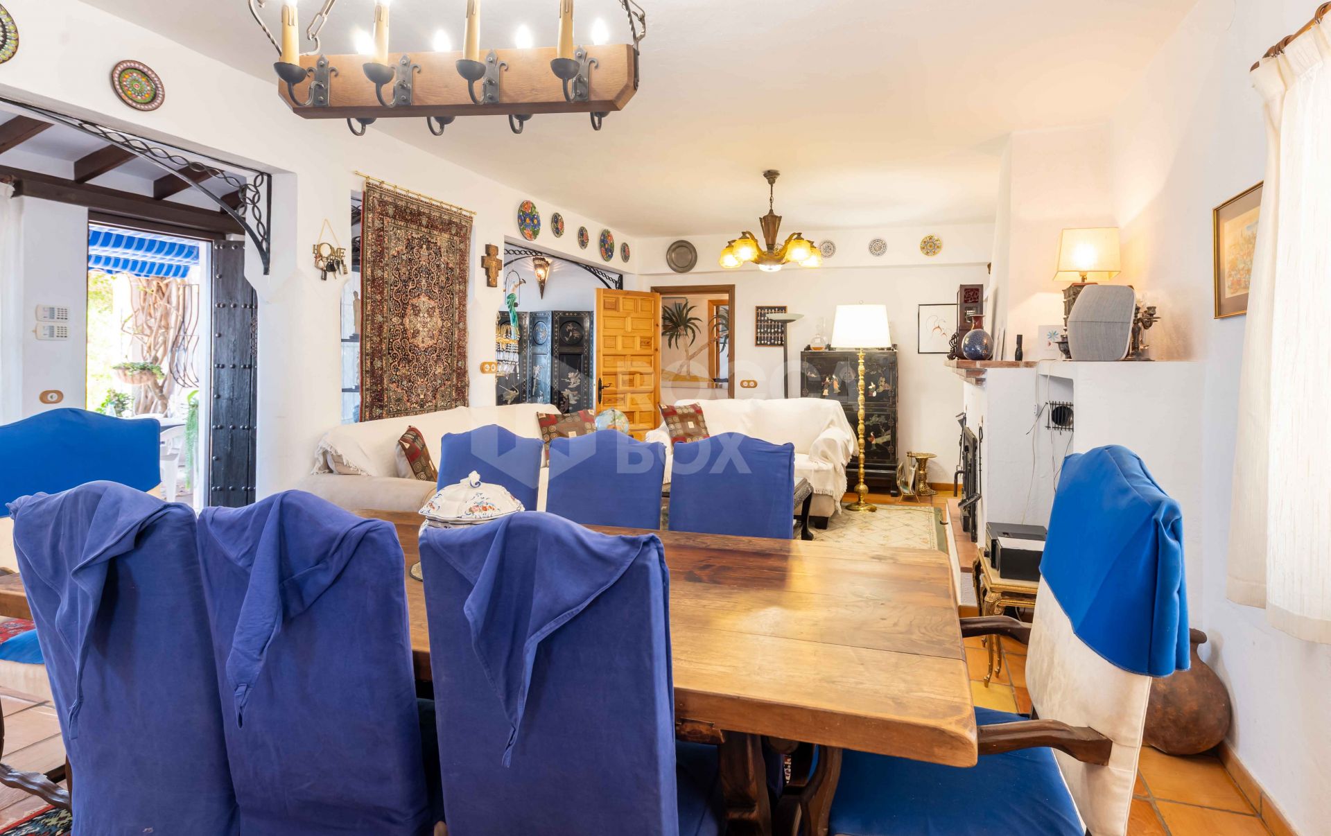 Rustic Andalusian Villa in Mijas pueblo with panoramic Sea and Mountain Views